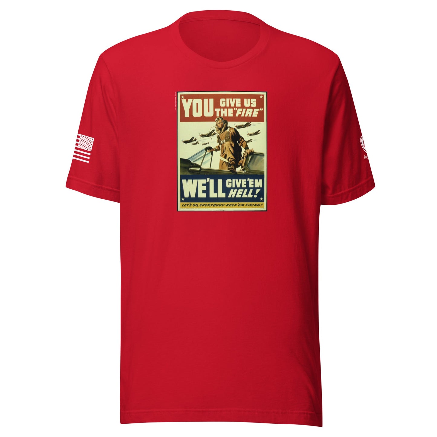WW2 Poster T-Shirt for Men – Patriotic Tee for Men – WW2 Tribute Shirt - Rebel Park USA