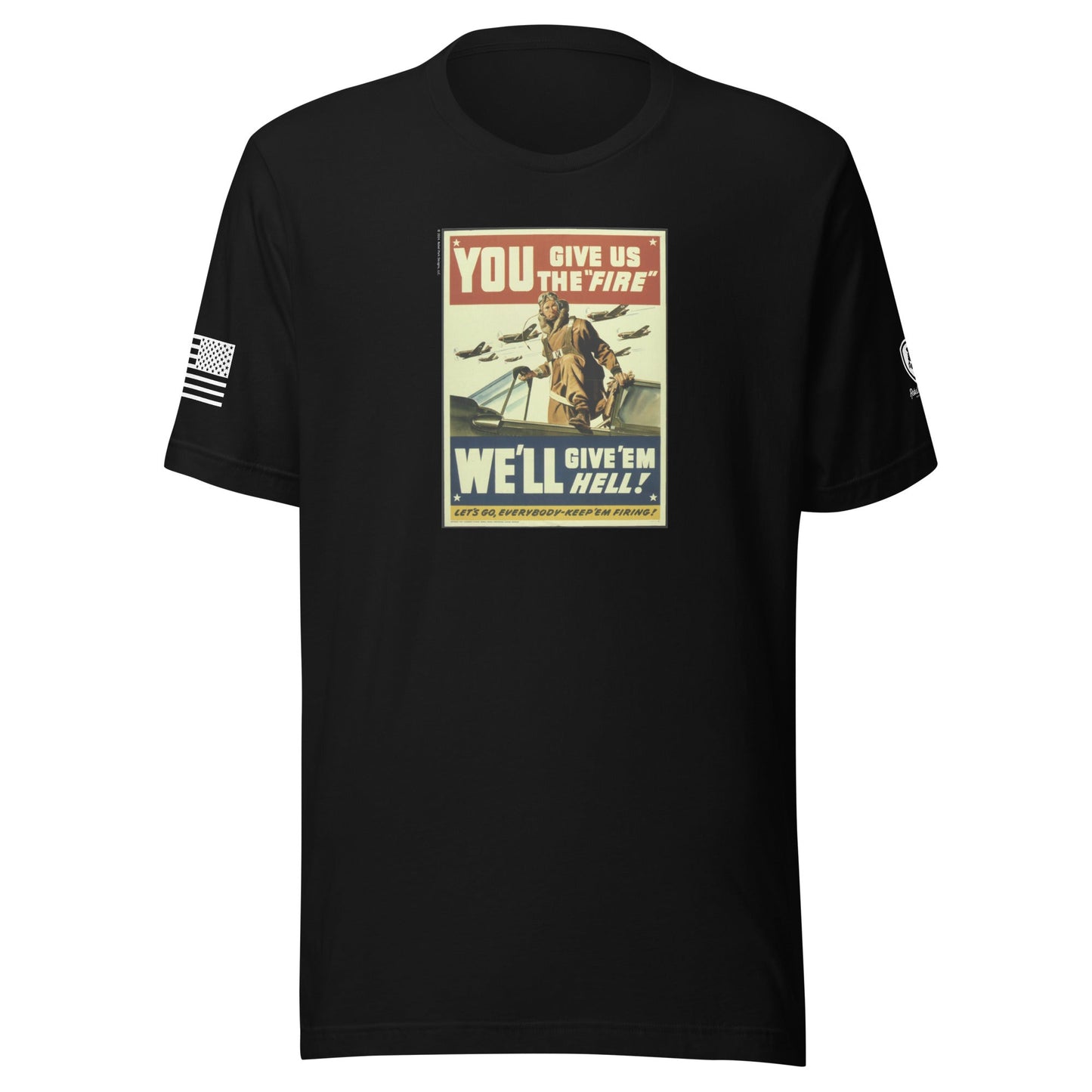 WW2 Poster T-Shirt for Men – Patriotic Tee for Men – WW2 Tribute Shirt - Rebel Park USA