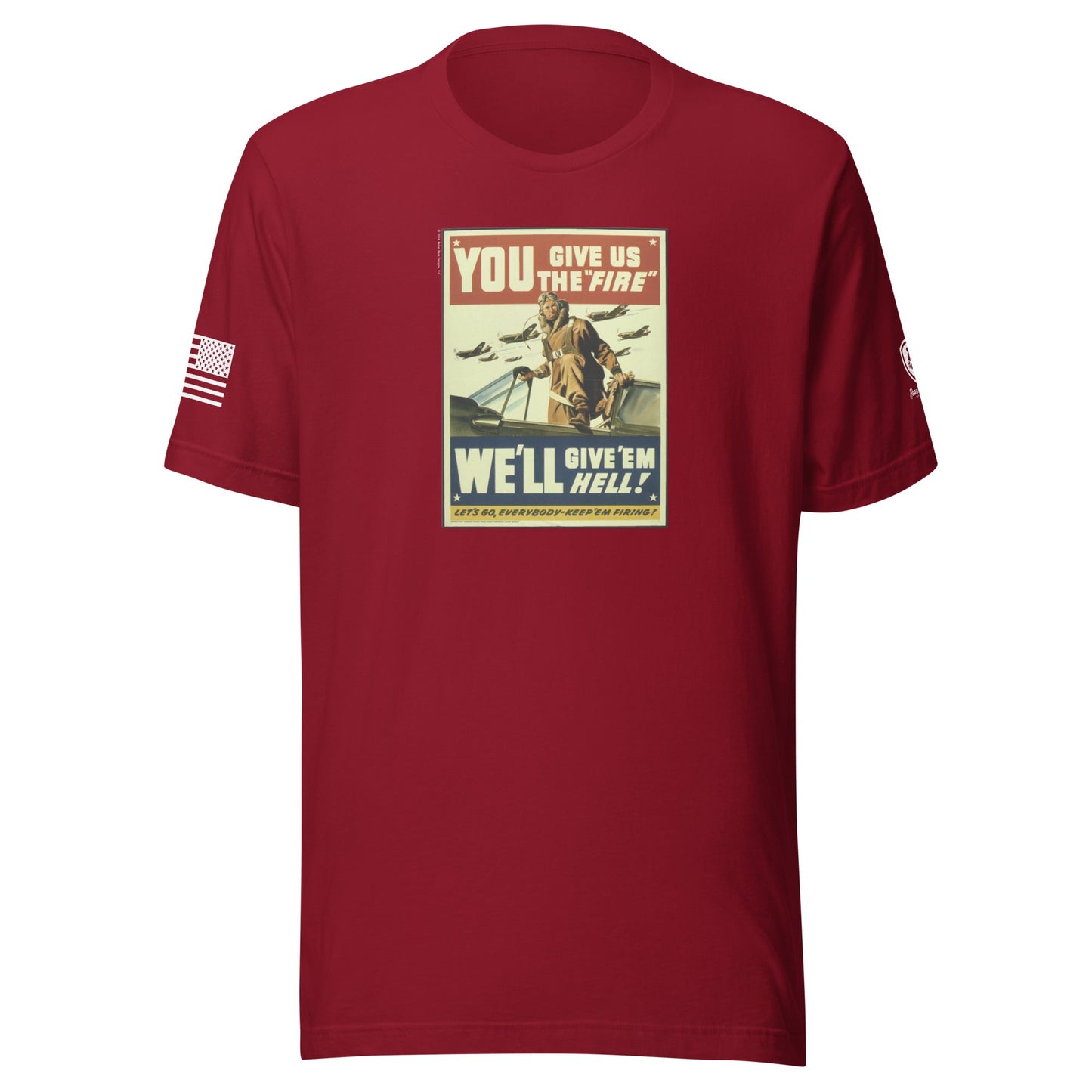 WW2 Poster T-Shirt for Men – Patriotic Tee for Men – WW2 Tribute Shirt - Rebel Park USA