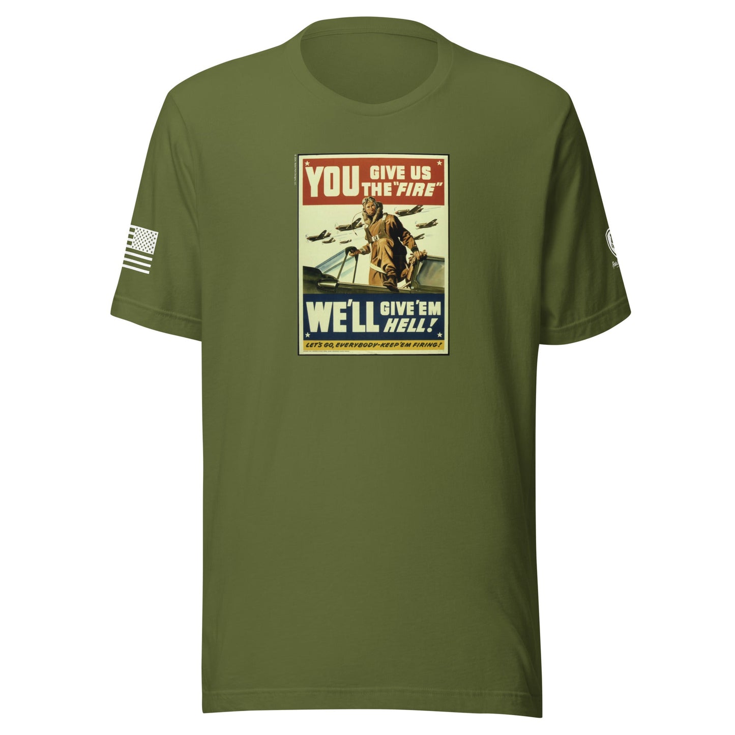 WW2 Poster T-Shirt for Men – Patriotic Tee for Men – WW2 Tribute Shirt - Rebel Park USA