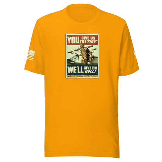 WW2 Poster T-Shirt for Men – Patriotic Tee for Men – WW2 Tribute Shirt - Rebel Park USA