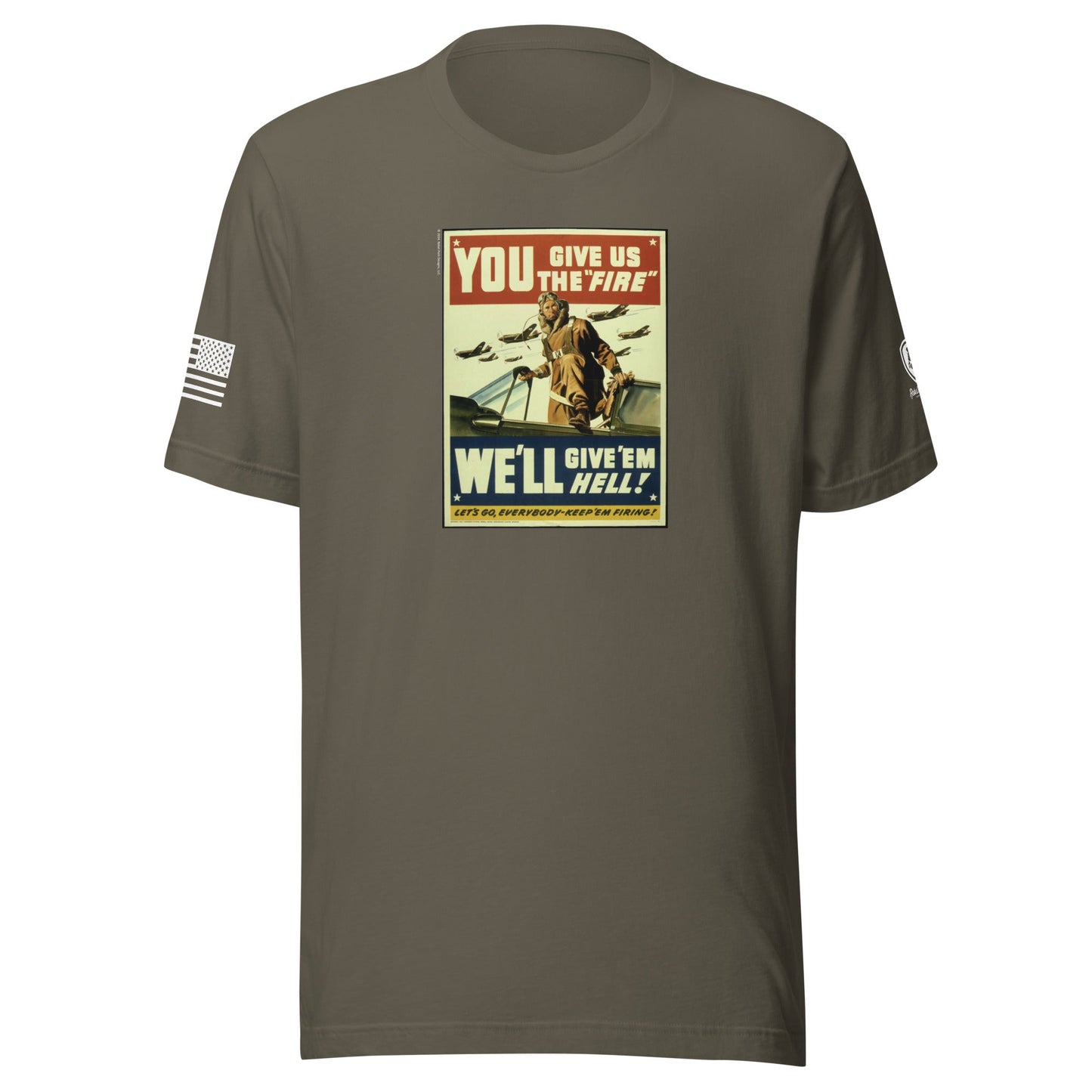 WW2 Poster T-Shirt for Men – Patriotic Tee for Men – WW2 Tribute Shirt - Rebel Park USA