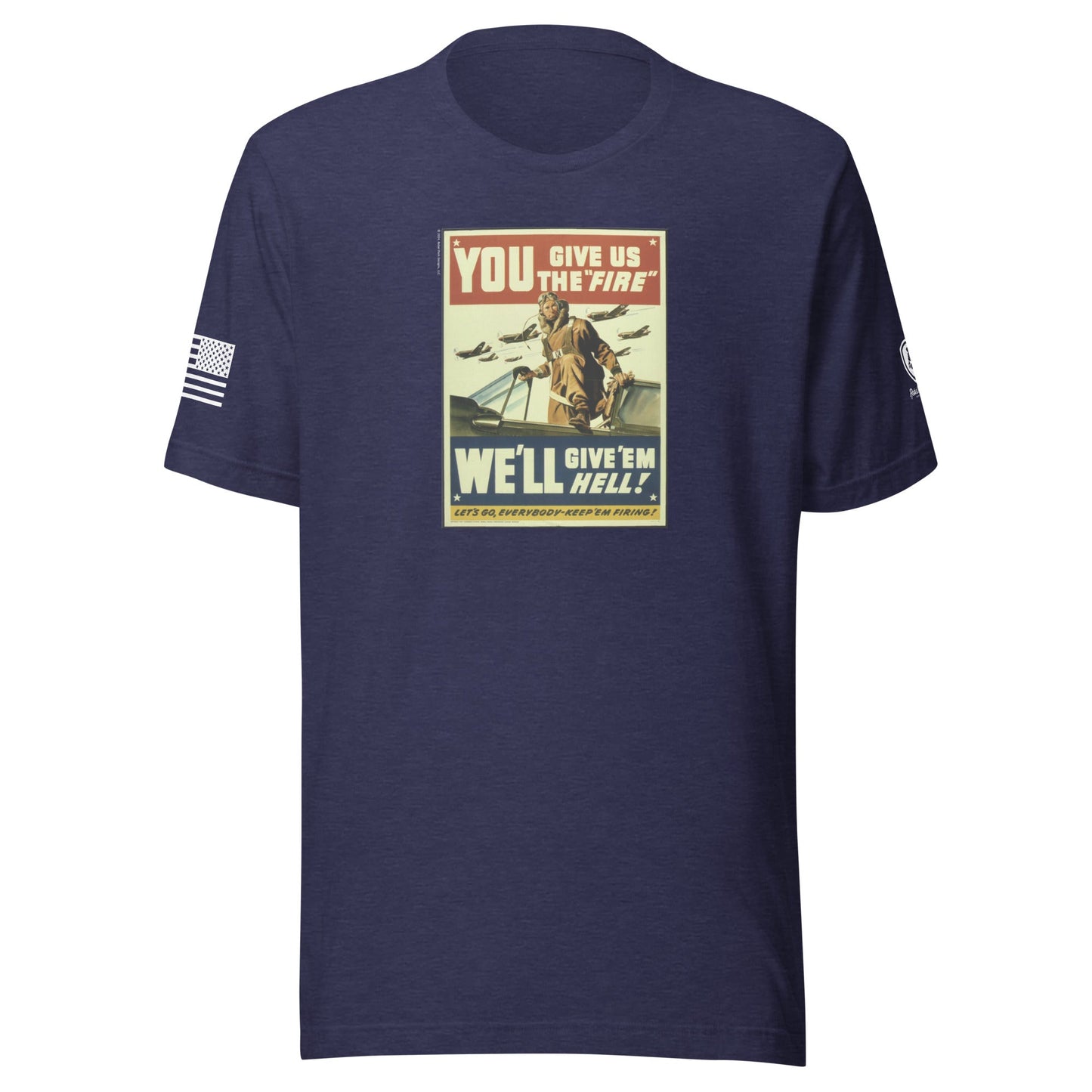 WW2 Poster T-Shirt for Men – Patriotic Tee for Men – WW2 Tribute Shirt - Rebel Park USA