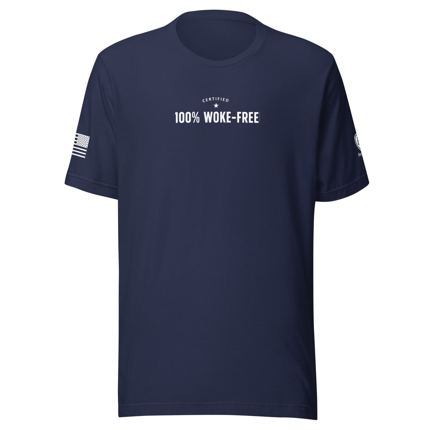 100% Woke - Free T-Shirt – Anti - Woke Tee – Patriotic Graphic Shirt for Men - Rebel Park USA