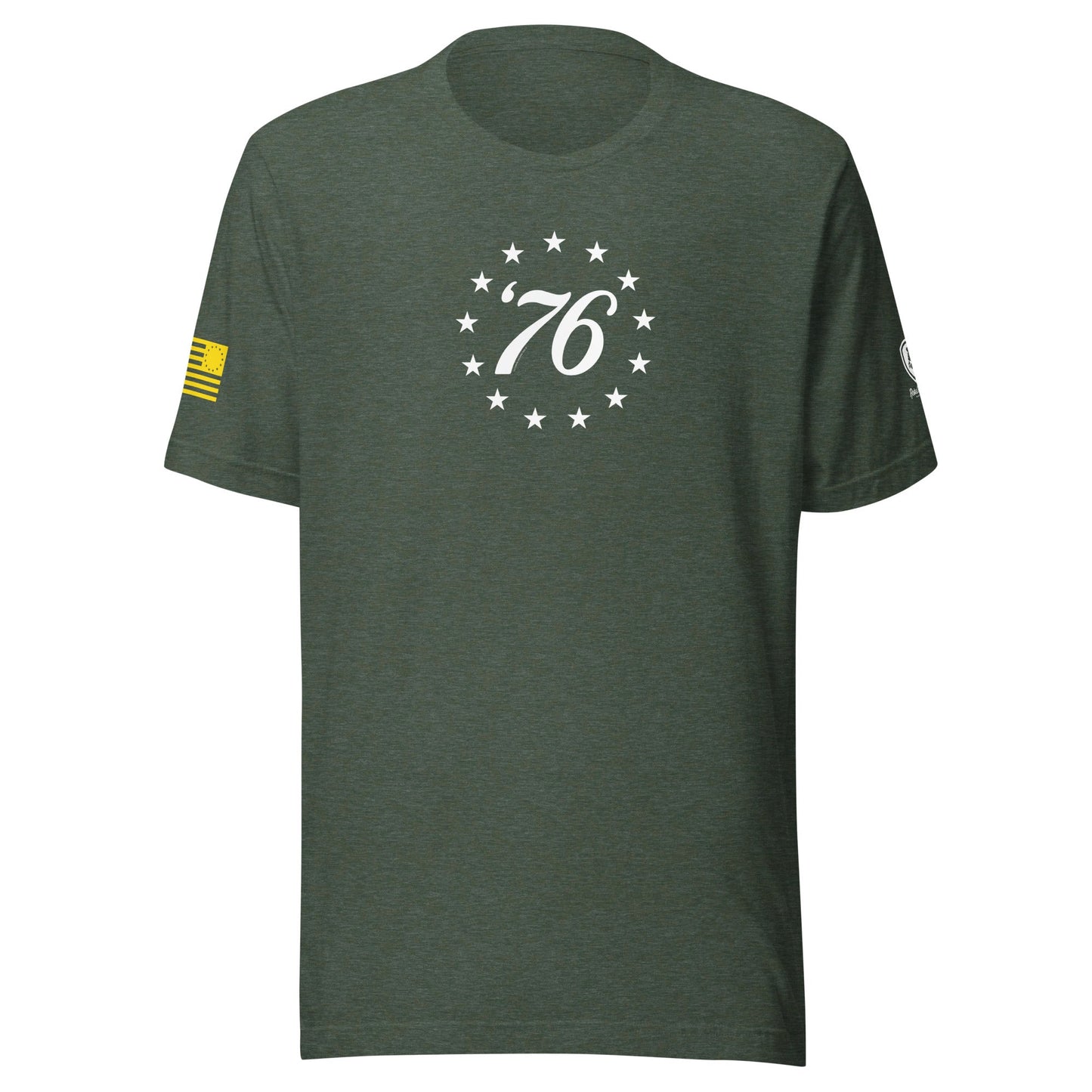 76 Bennington Flag T-Shirt – American Historical Graphic Tee for Men - Rebel Park USA