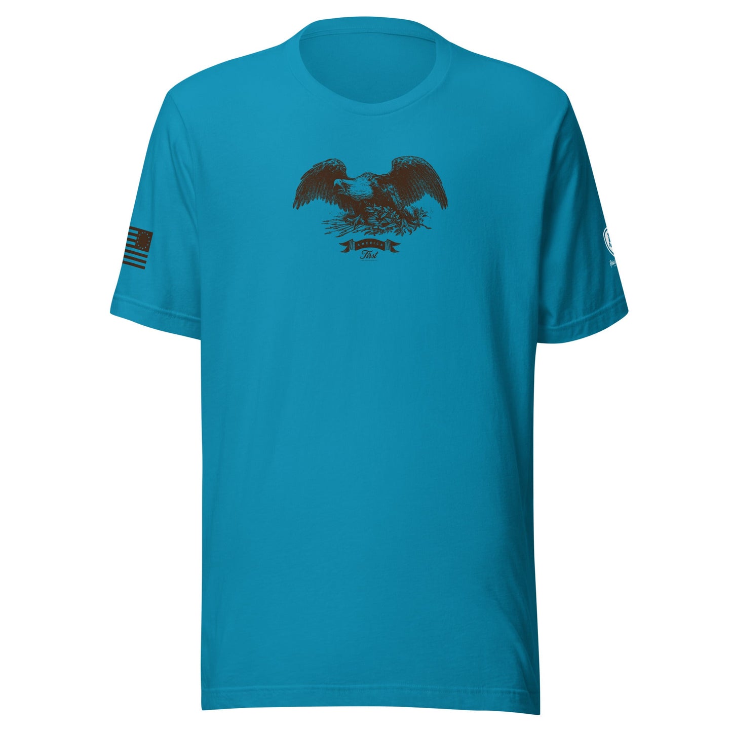 America First T-Shirt – Vintage Revolutionary Eagle Shirt for Men - Rebel Park USA
