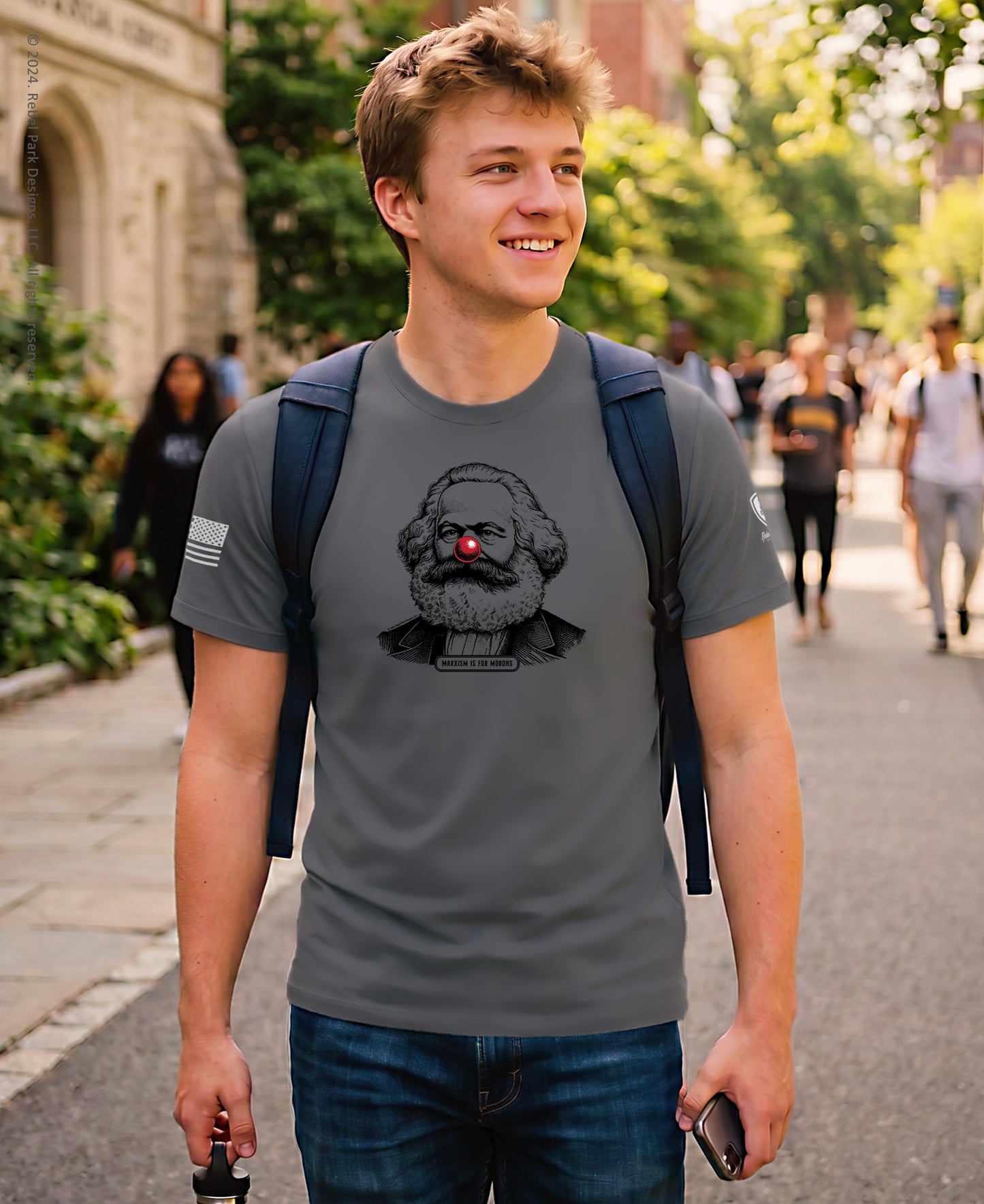 Anti-Communist T-Shirt | Karl Marx Clown Funny Patriotic Tee