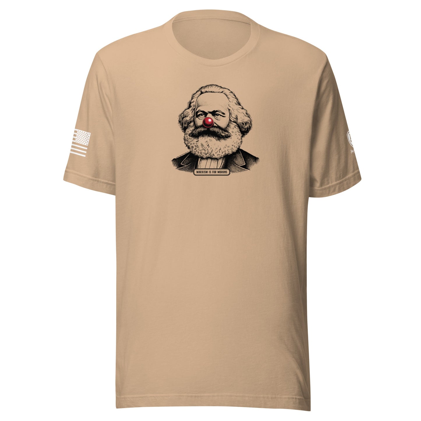 Anti - Communist Tee – Pre - Shrunk Cotton Tee - Karl Marx Clown Nose Tee - Rebel Park USA