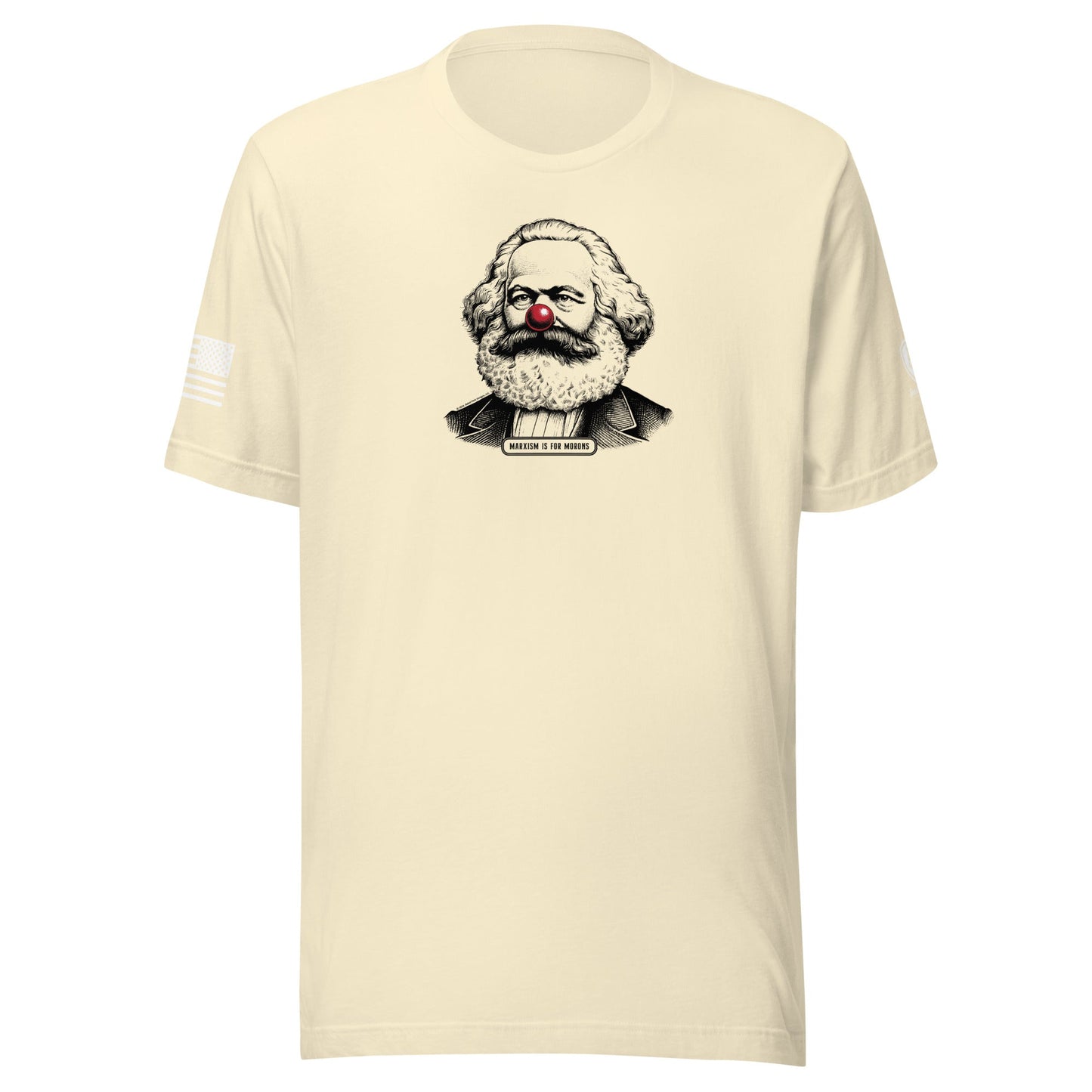 Anti - Communist Tee – Pre - Shrunk Cotton Tee - Karl Marx Clown Nose Tee - Rebel Park USA