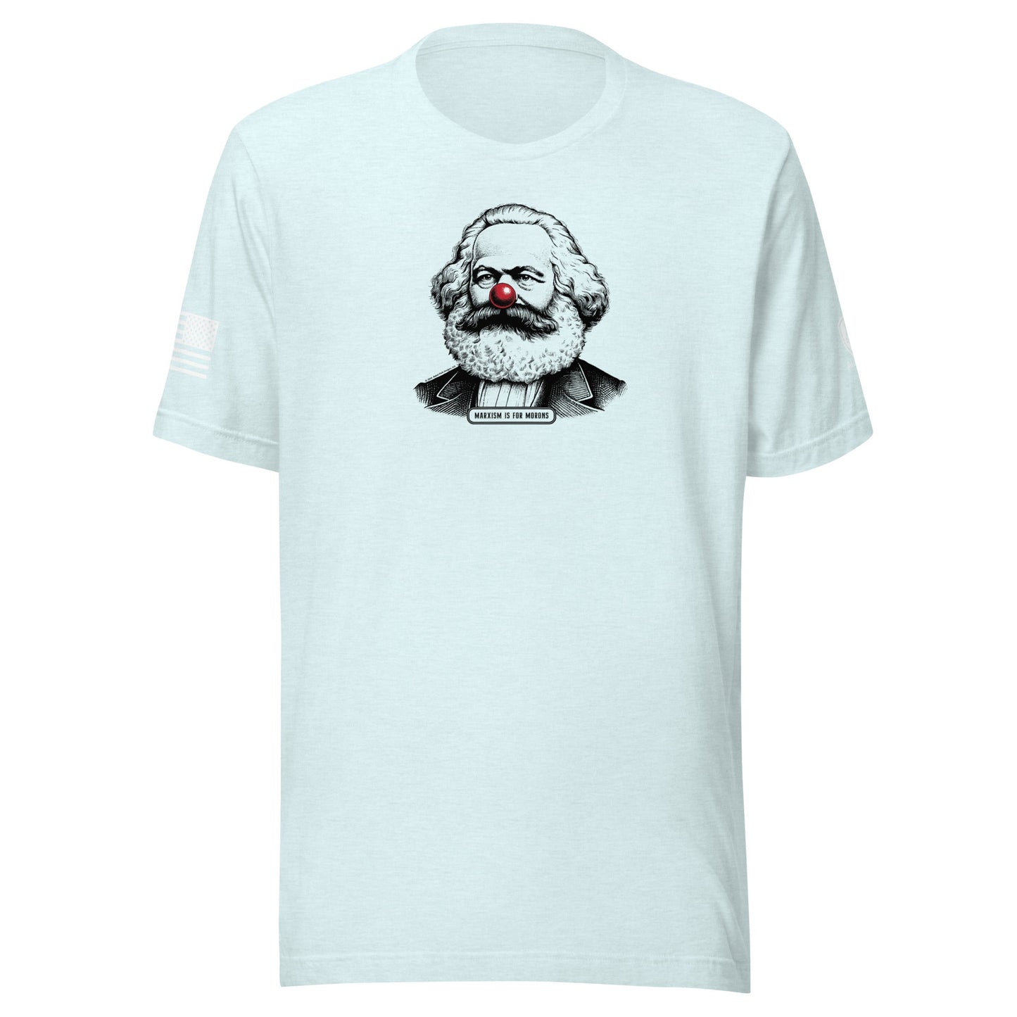 Anti - Communist Tee – Pre - Shrunk Cotton Tee - Karl Marx Clown Nose Tee - Rebel Park USA