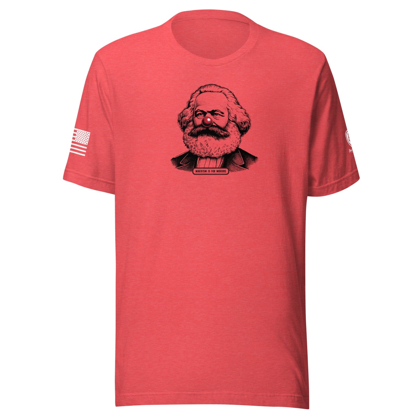 Anti - Communist Tee – Pre - Shrunk Cotton Tee - Karl Marx Clown Nose Tee - Rebel Park USA