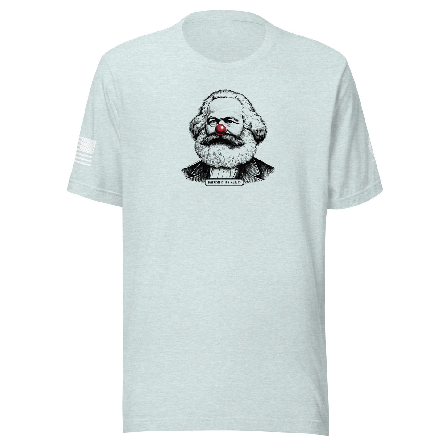 Anti - Communist Tee – Pre - Shrunk Cotton Tee - Karl Marx Clown Nose Tee - Rebel Park USA