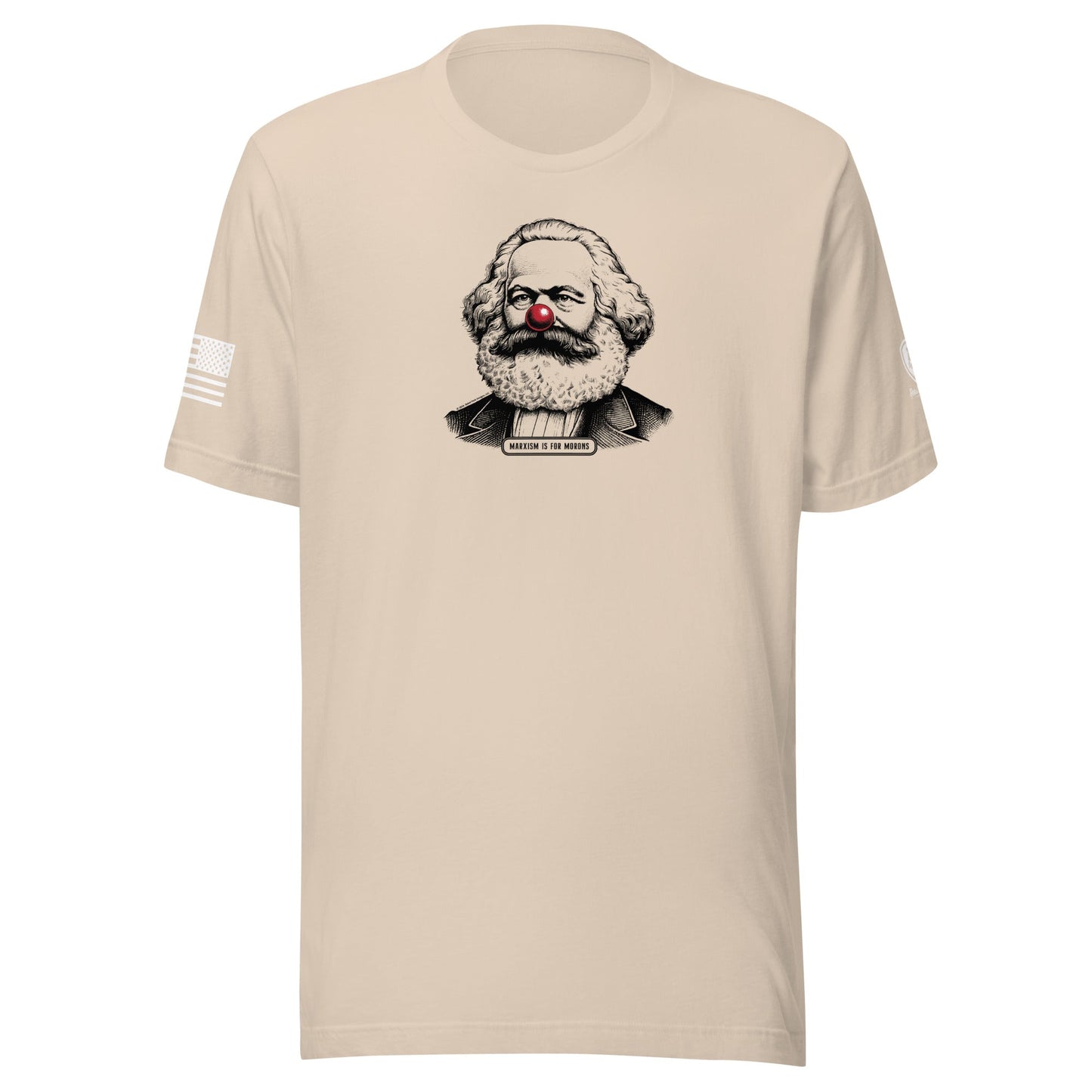 Anti - Communist Tee – Pre - Shrunk Cotton Tee - Karl Marx Clown Nose Tee - Rebel Park USA