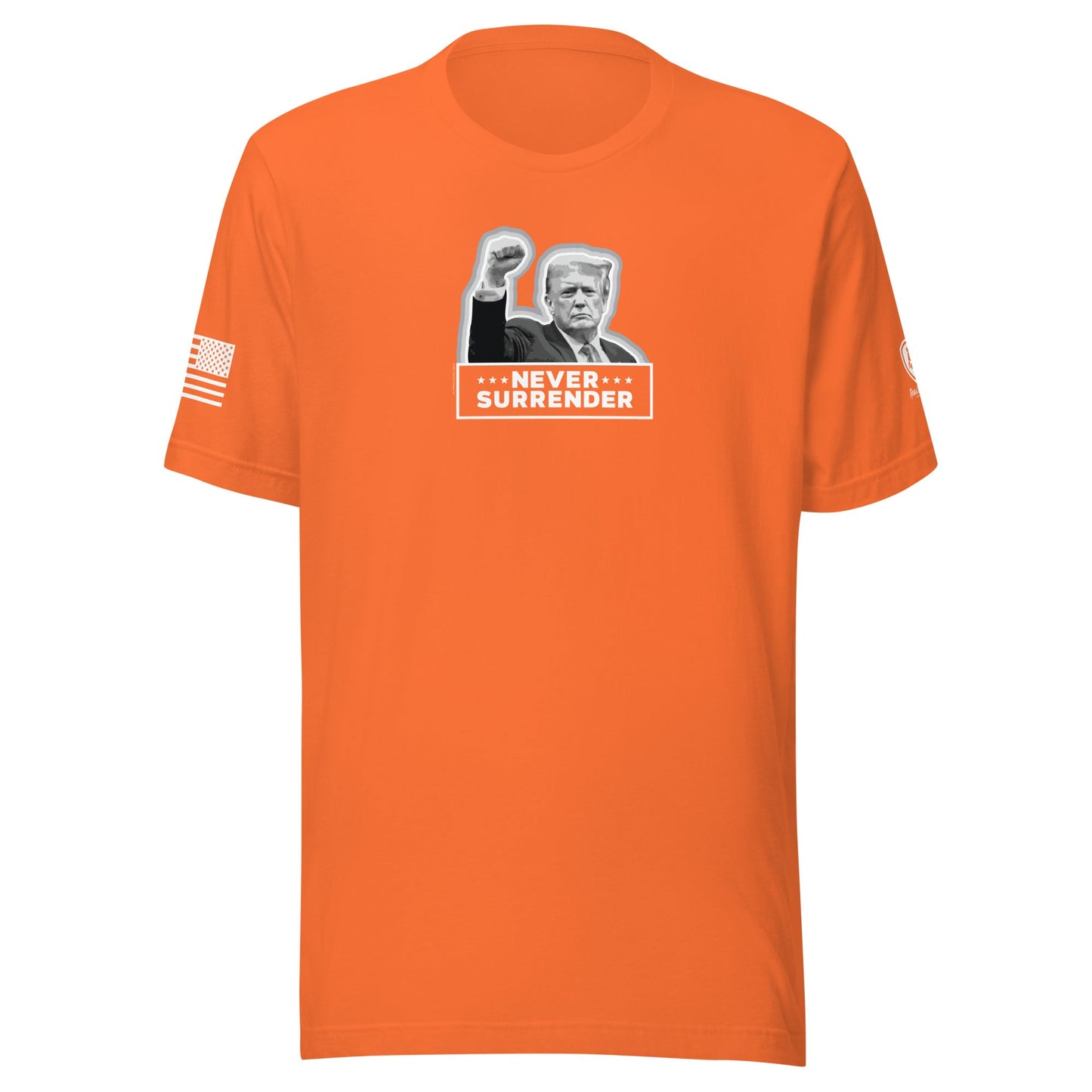 Bold Trump T-Shirt – MAGA Conservative Shirt - Never Surrender T-Shirt - Rebel Park USA