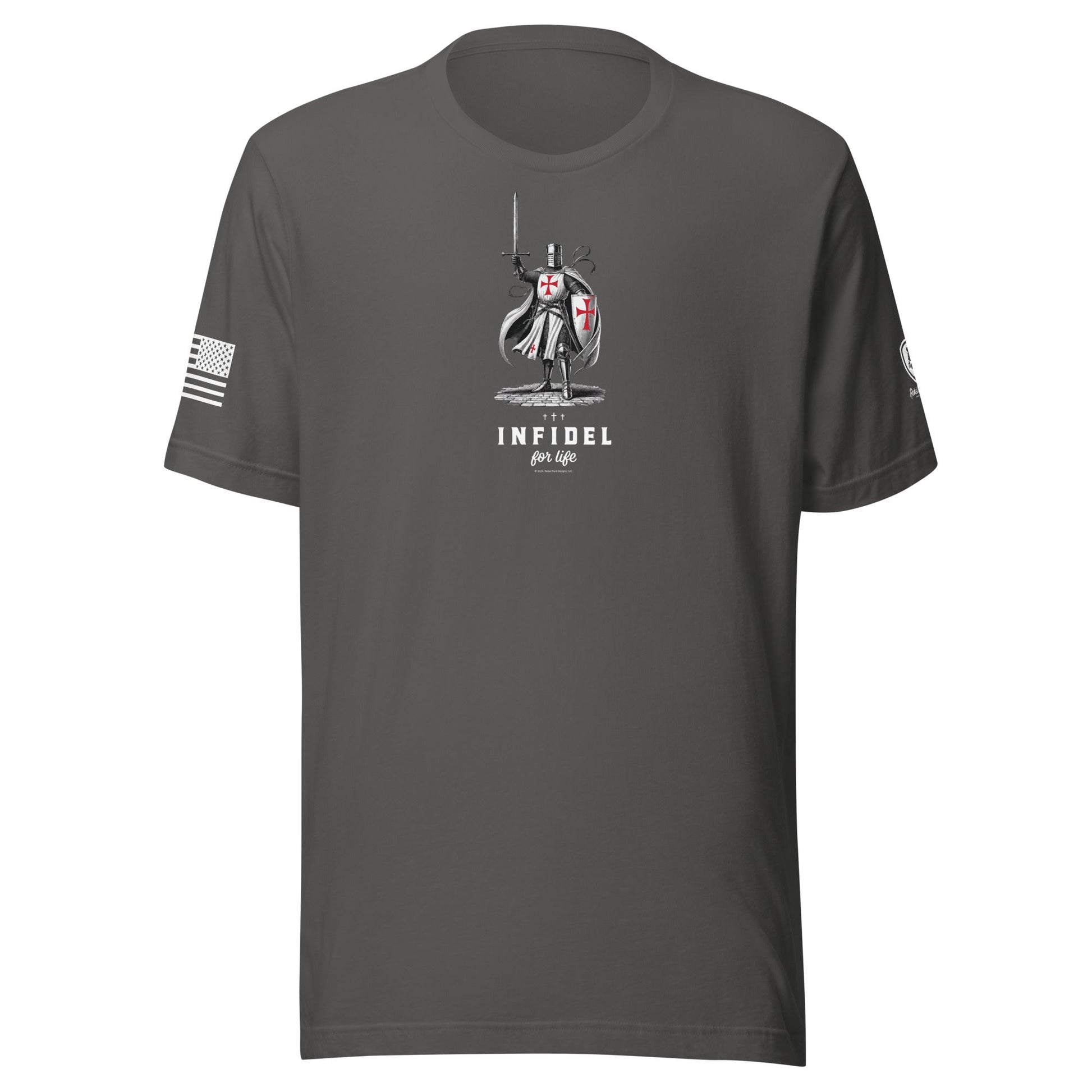 Christian T-Shirt for Men – Faith - Based Tee - Infidel Forever T-Shirt - Rebel Park USA