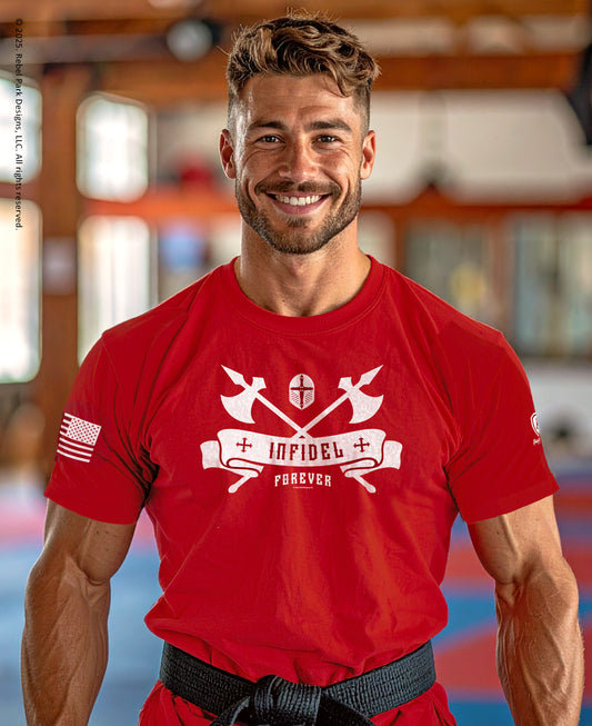 Infidel Forever Christian warrior t-shirt | Christian Soldier Tee