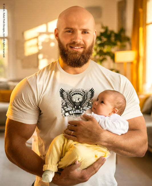 Christian T-Shirts - Faith, Family, Freedom Tee for Men 