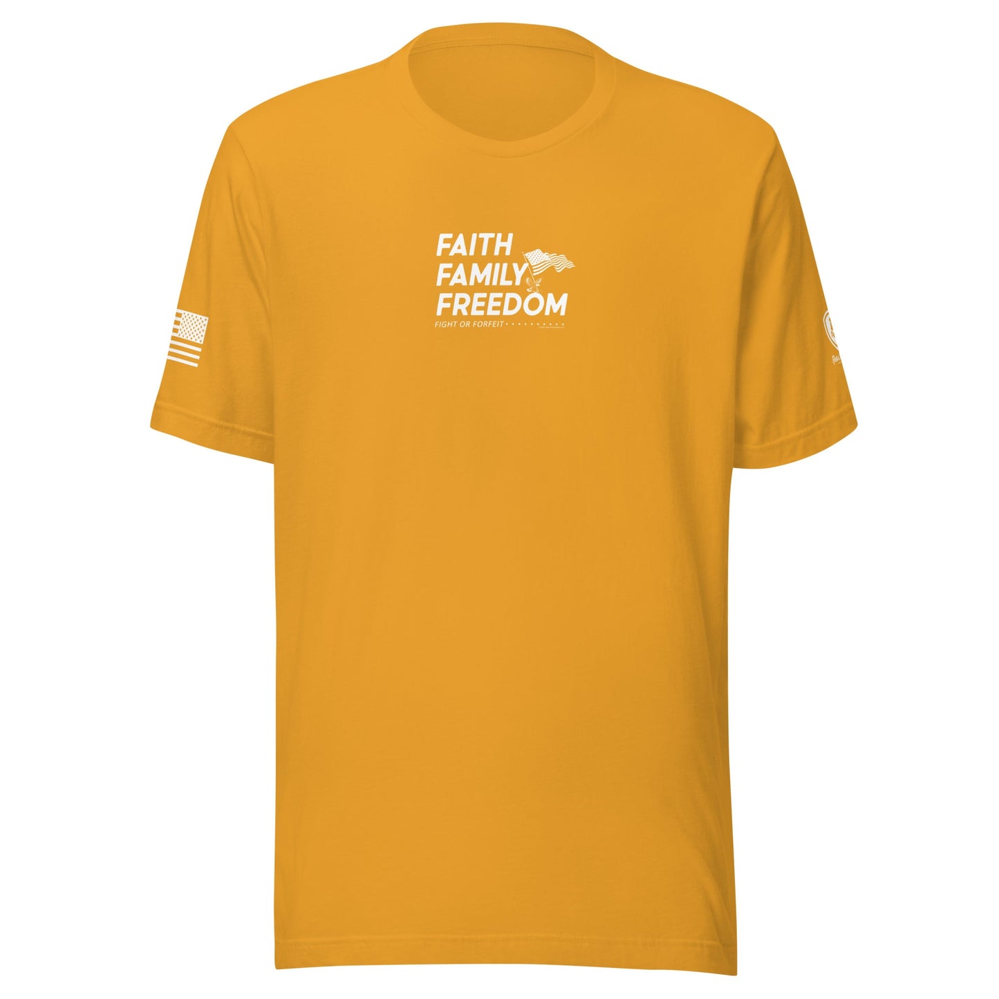 Christian T-Shirts - Faith - Based Tee - Faith, Family, Freedom T-Shirt - Rebel Park USA