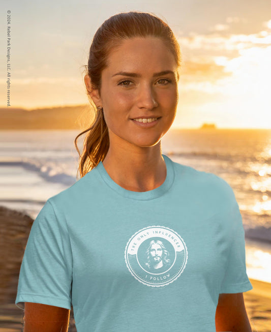 Women's Christian Tee - Jesus The Only Influencer I Follow