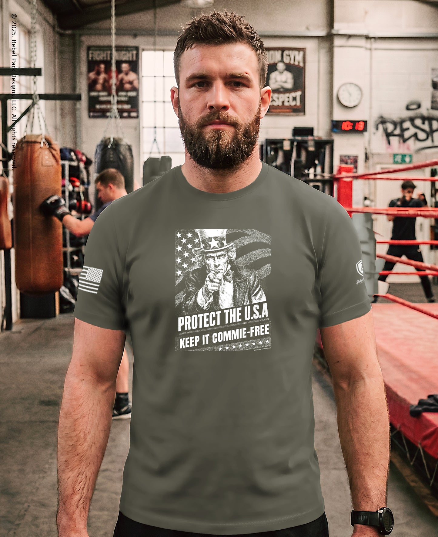 Anti-Communist T-Shirt | Protect America Keep it Commie-Free Tee