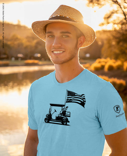 Patriotic Golf T-Shirt | Funny Golf Tee