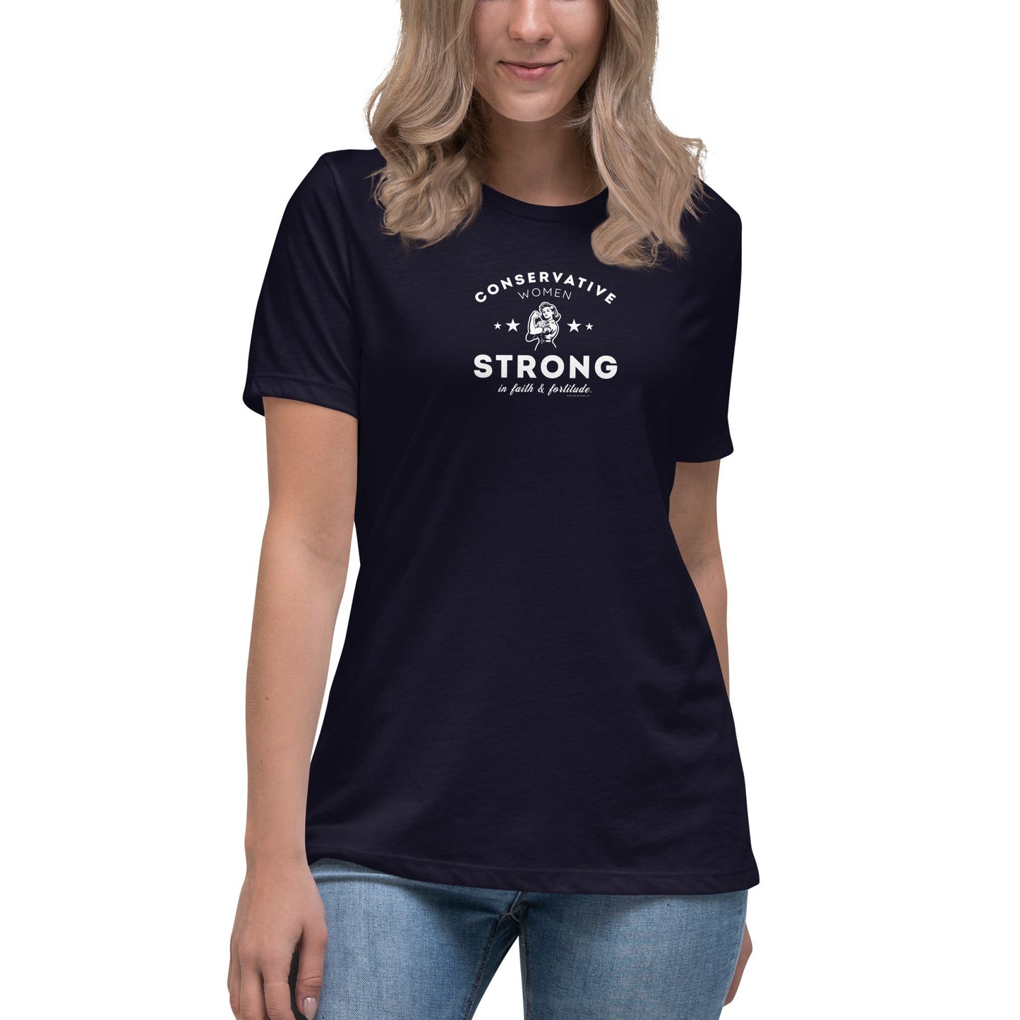 Conservative Women Strong T-Shirt – MAGA Tees for Women - MAGA Shirts - Rebel Park USA