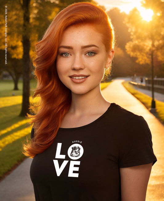 Dog Lover's Tee  for Women - Australian Shepherd T-Shirt