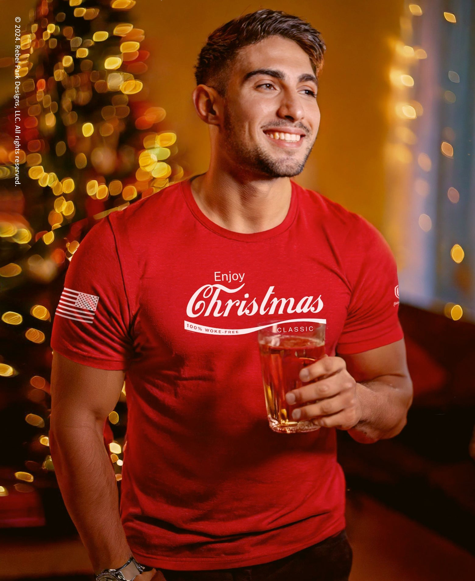 Enjoy Christmas Classic T-Shirt - 100 Percent Woke - Free - Rebel Park USA