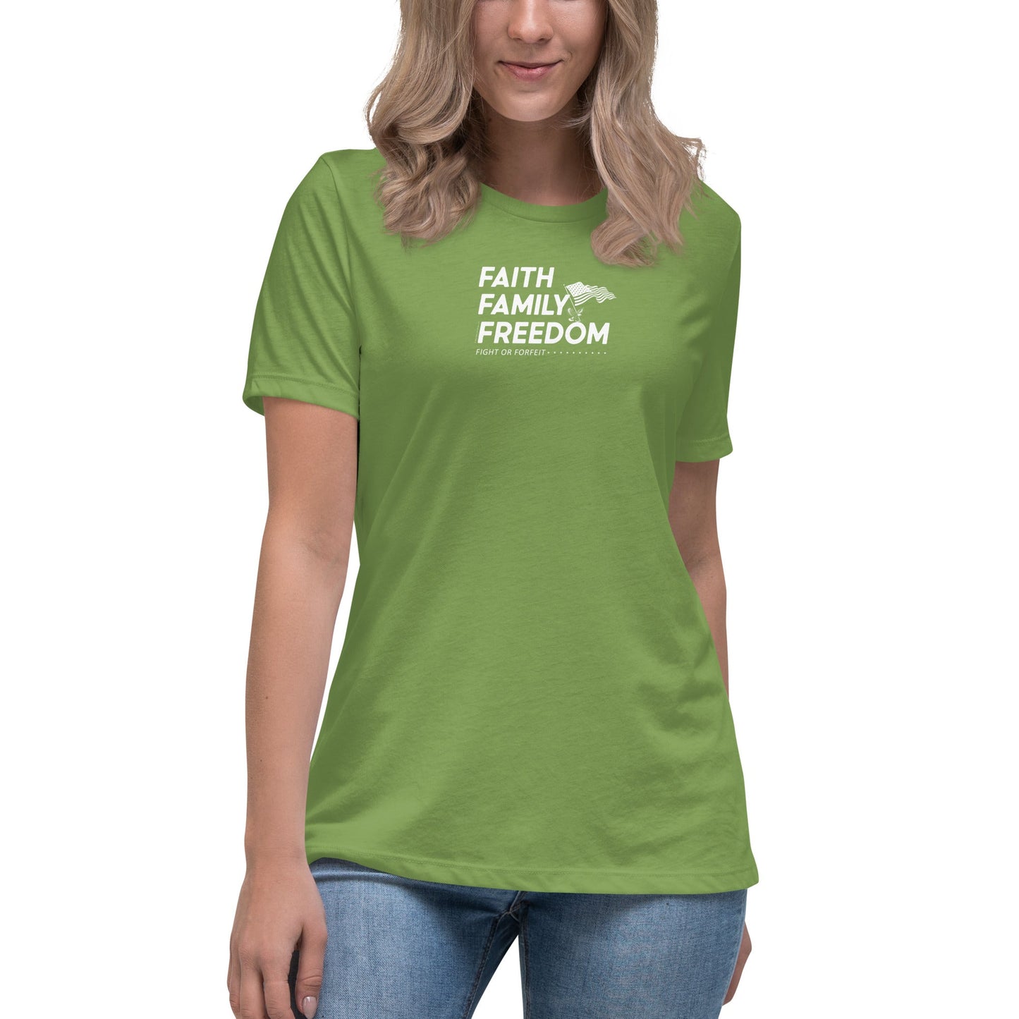 Faith Family Freedom Tee – Christian Women's Tee - Patriot Lady Shirt - Rebel Park USA