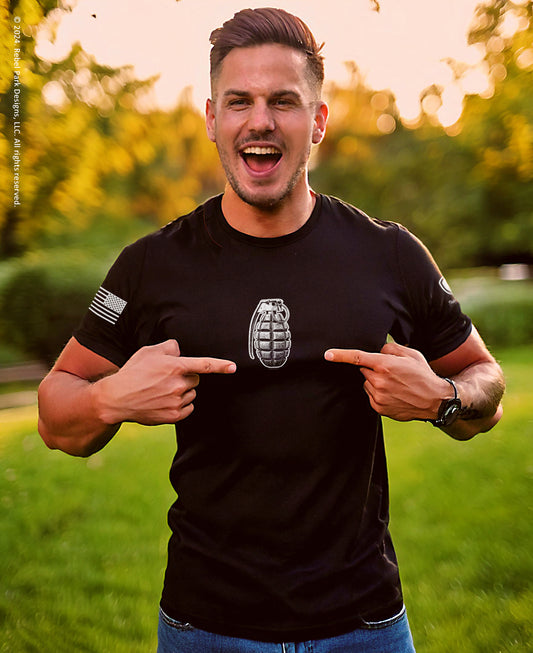 Funny Grenade T-Shirt | Military Graphic Tee