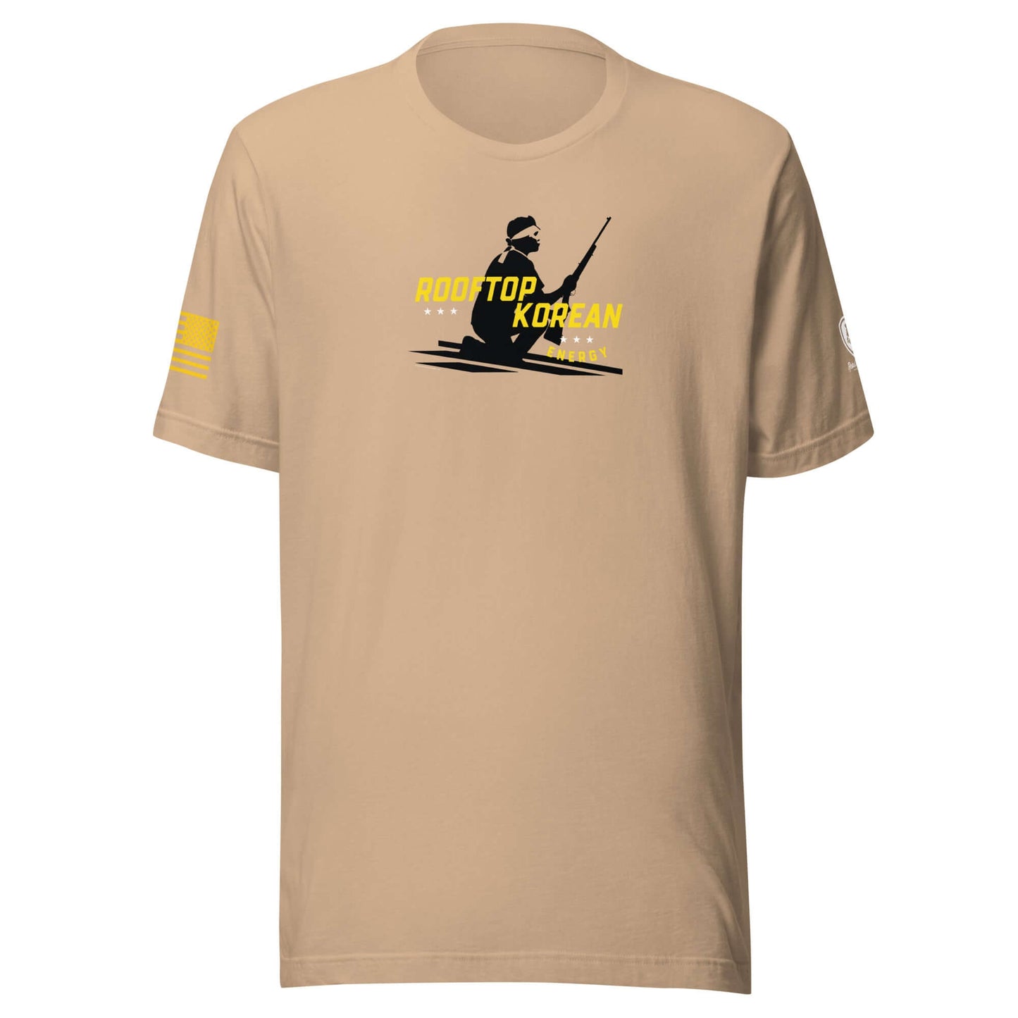 Funny Conservative Tees - Patriotic Shirts - Rooftop Korean Energy Tee - Rebel Park USA