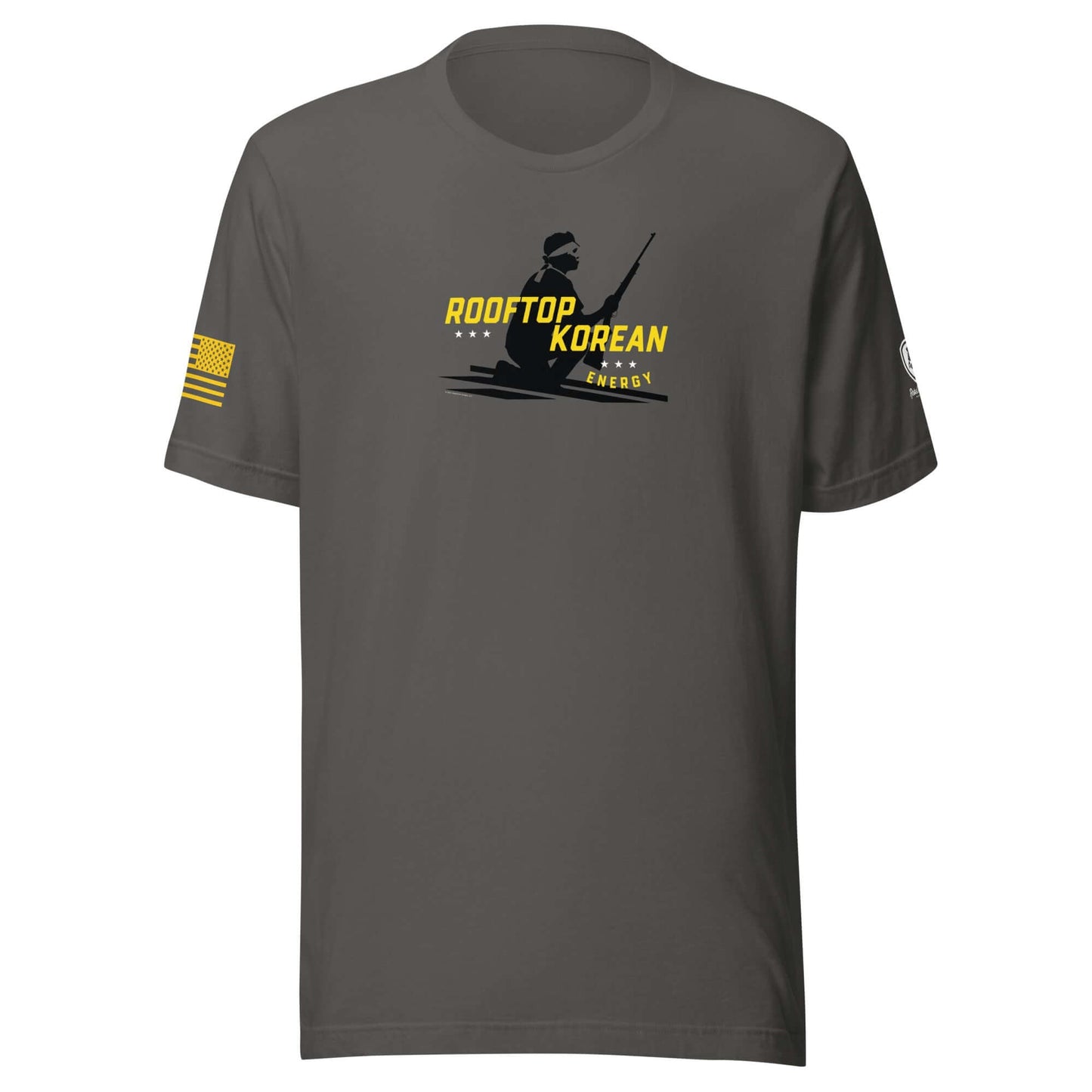 Funny Conservative Tees - Patriotic Shirts - Rooftop Korean Energy Tee - Rebel Park USA