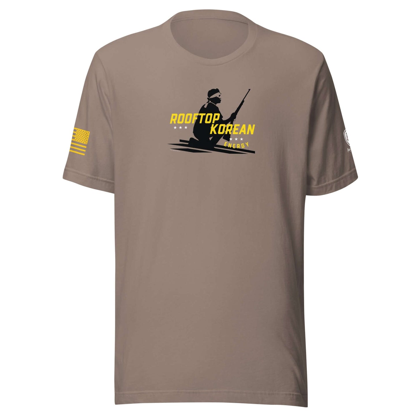 Funny Conservative Tees - Patriotic Shirts - Rooftop Korean Energy Tee - Rebel Park USA