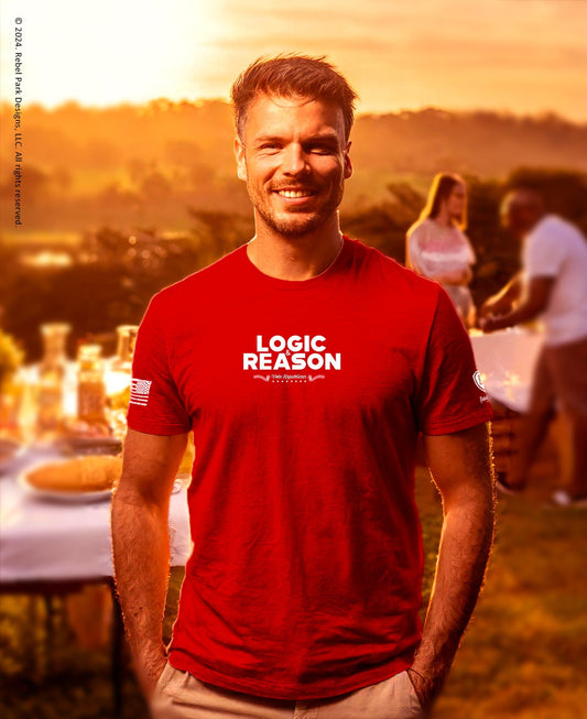 Funny Republican T-Shirt - Fun MAGA Tees - Logic & Reason - Vote Republican - Rebel Park USA