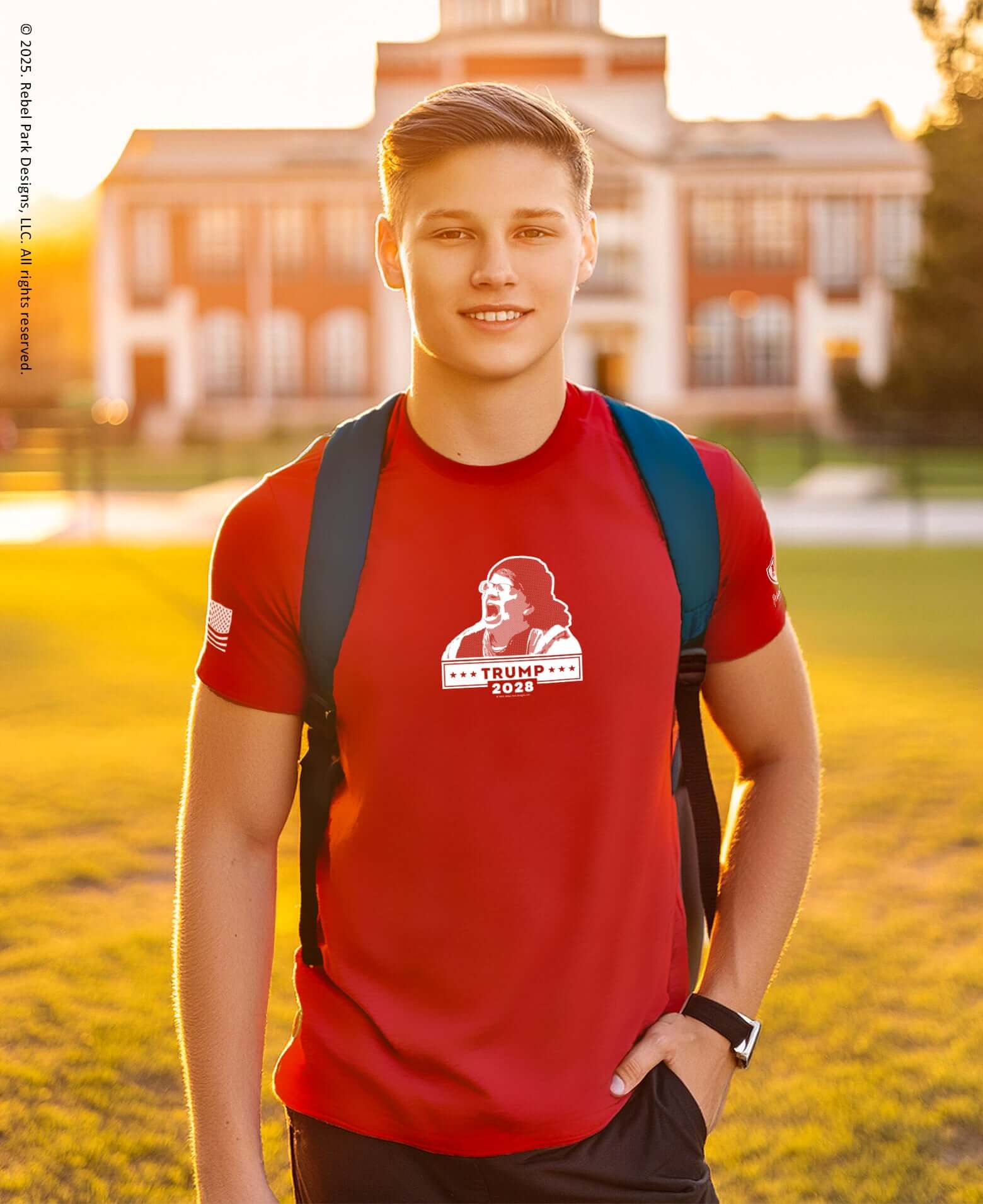 Funny Trump 2028 TDS Shirt – Conservative Graphic Tee for Men - Rebel Park USA