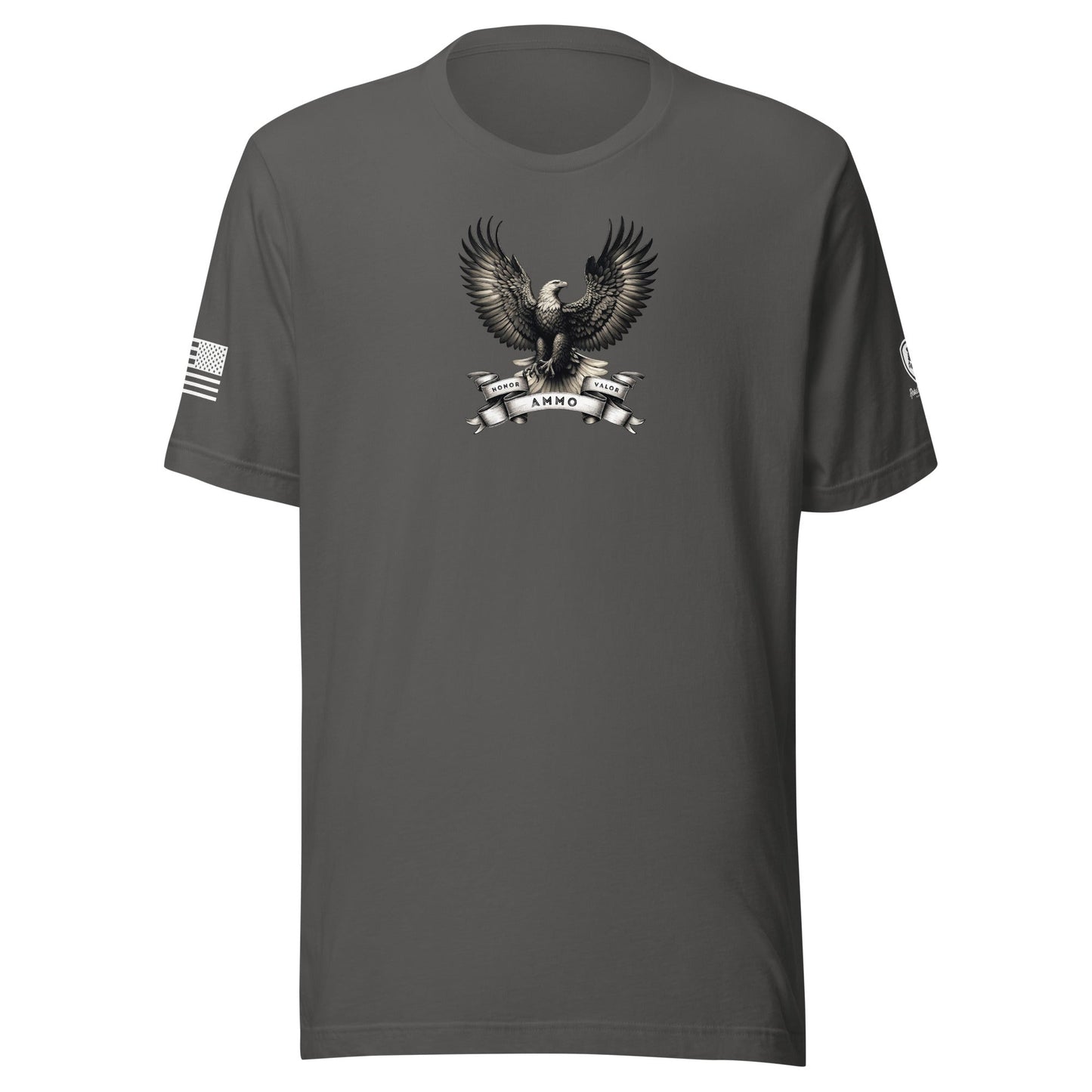 Honor Valor Ammo T-Shirt – Funny 2nd Amendment Patriotic Shirt - Rebel Park USA