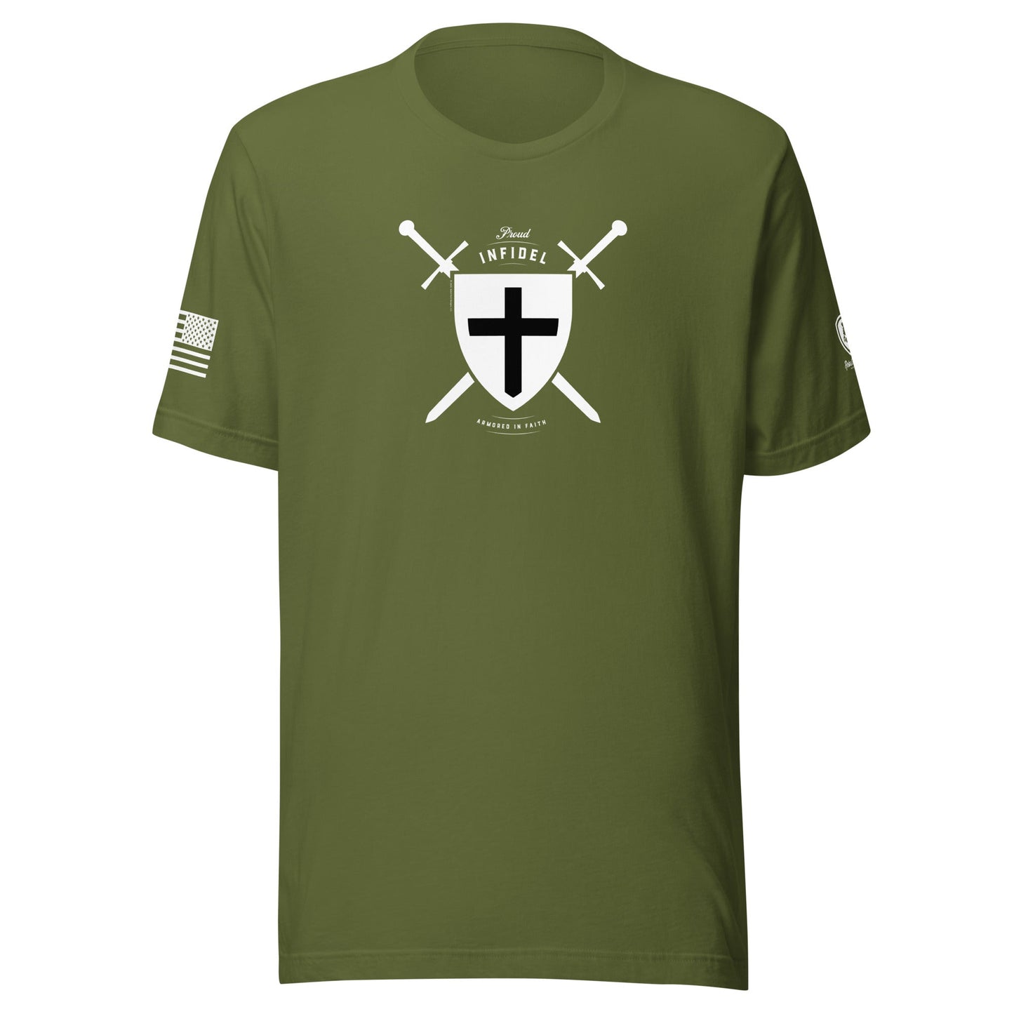 Infidel T-Shirt – Armored with Faith - Rebel Park USA