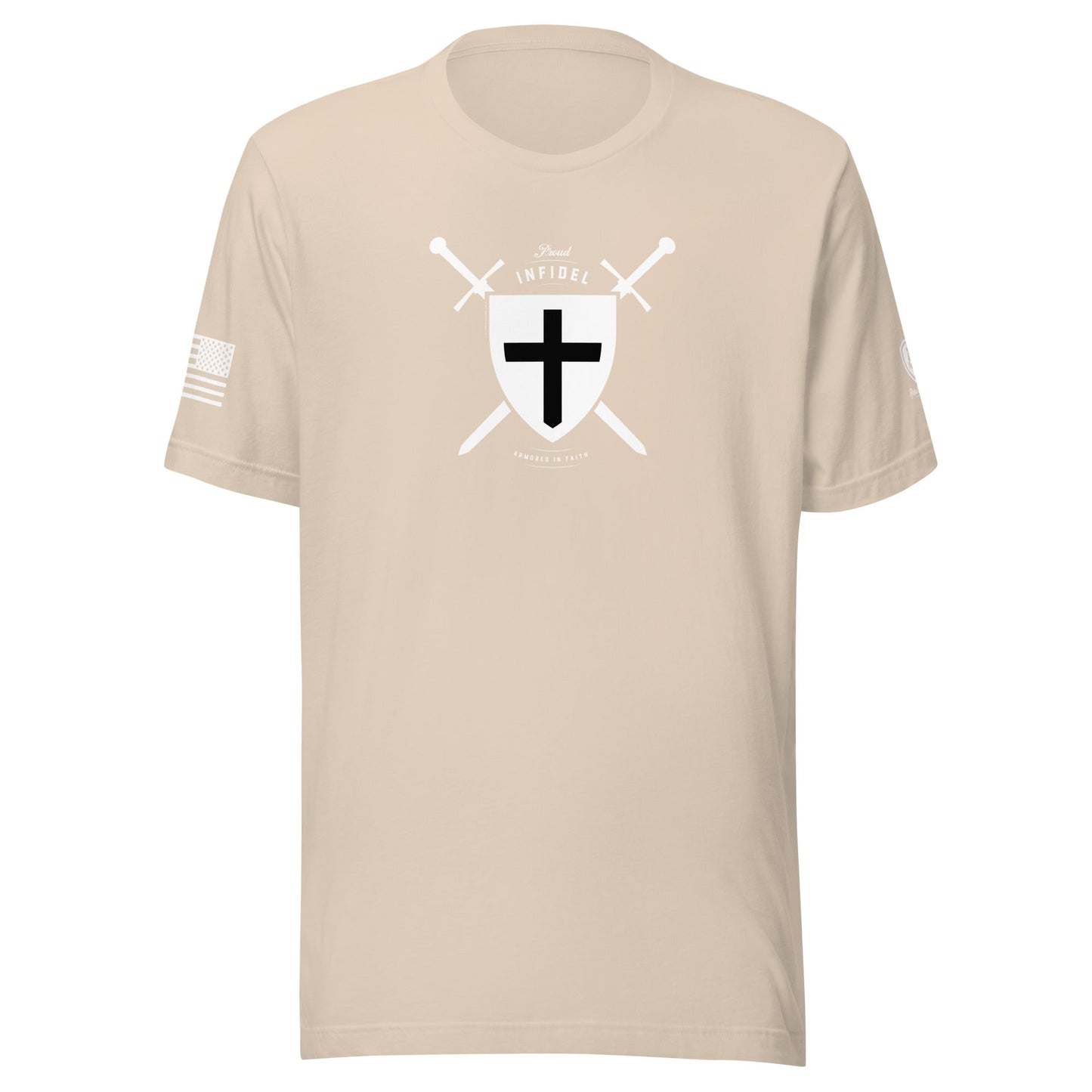 Infidel T-Shirt – Armored with Faith - Rebel Park USA