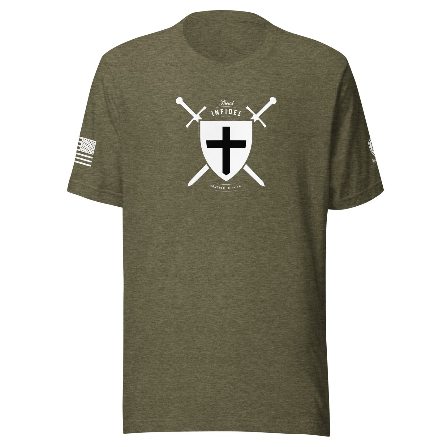 Infidel T-Shirt – Armored with Faith - Rebel Park USA