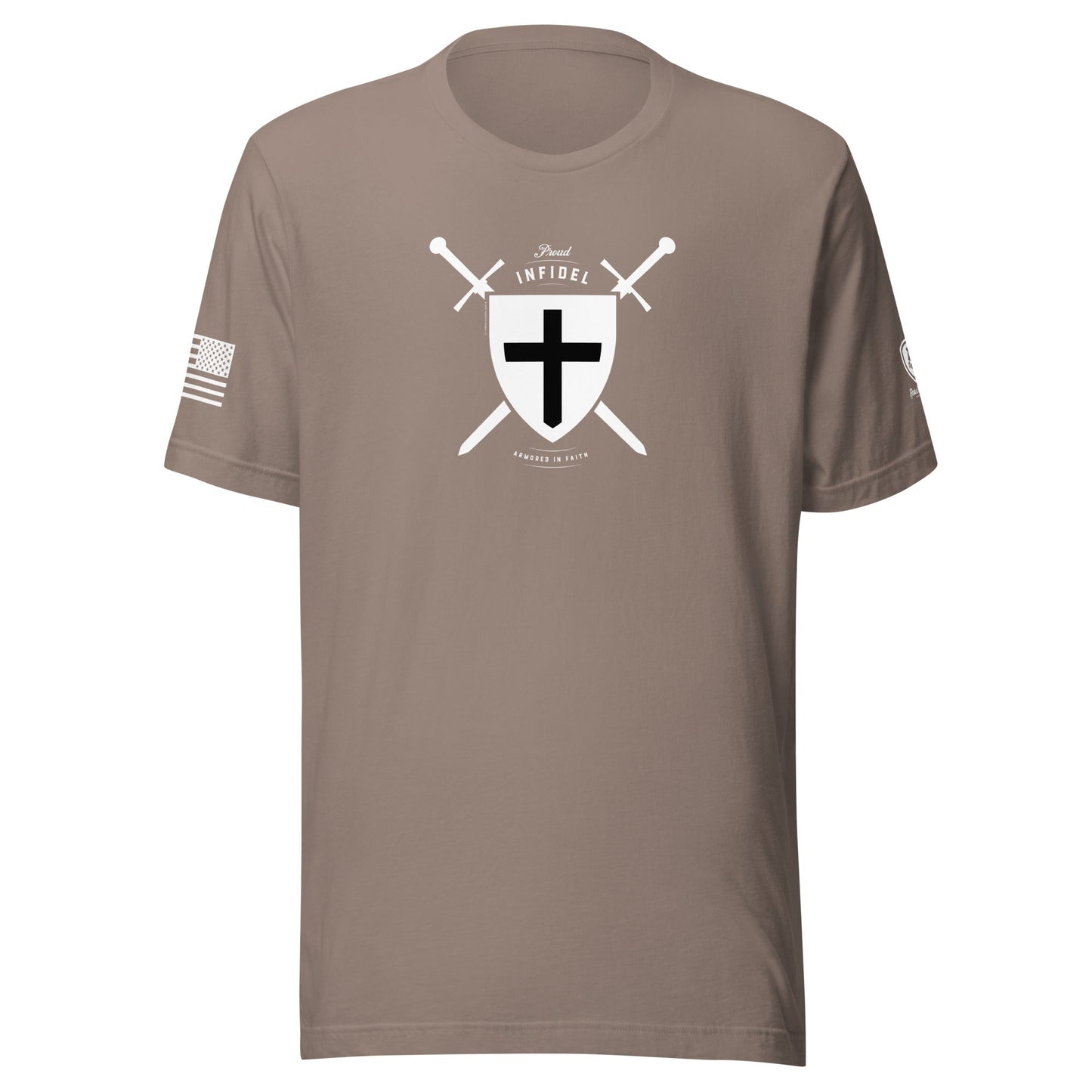 Infidel T-Shirt – Armored with Faith - Rebel Park USA