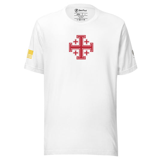 Jerusalem Cross T-Shirt – Christian Tee - Faith - Based T-Shirt for men - Rebel Park USA