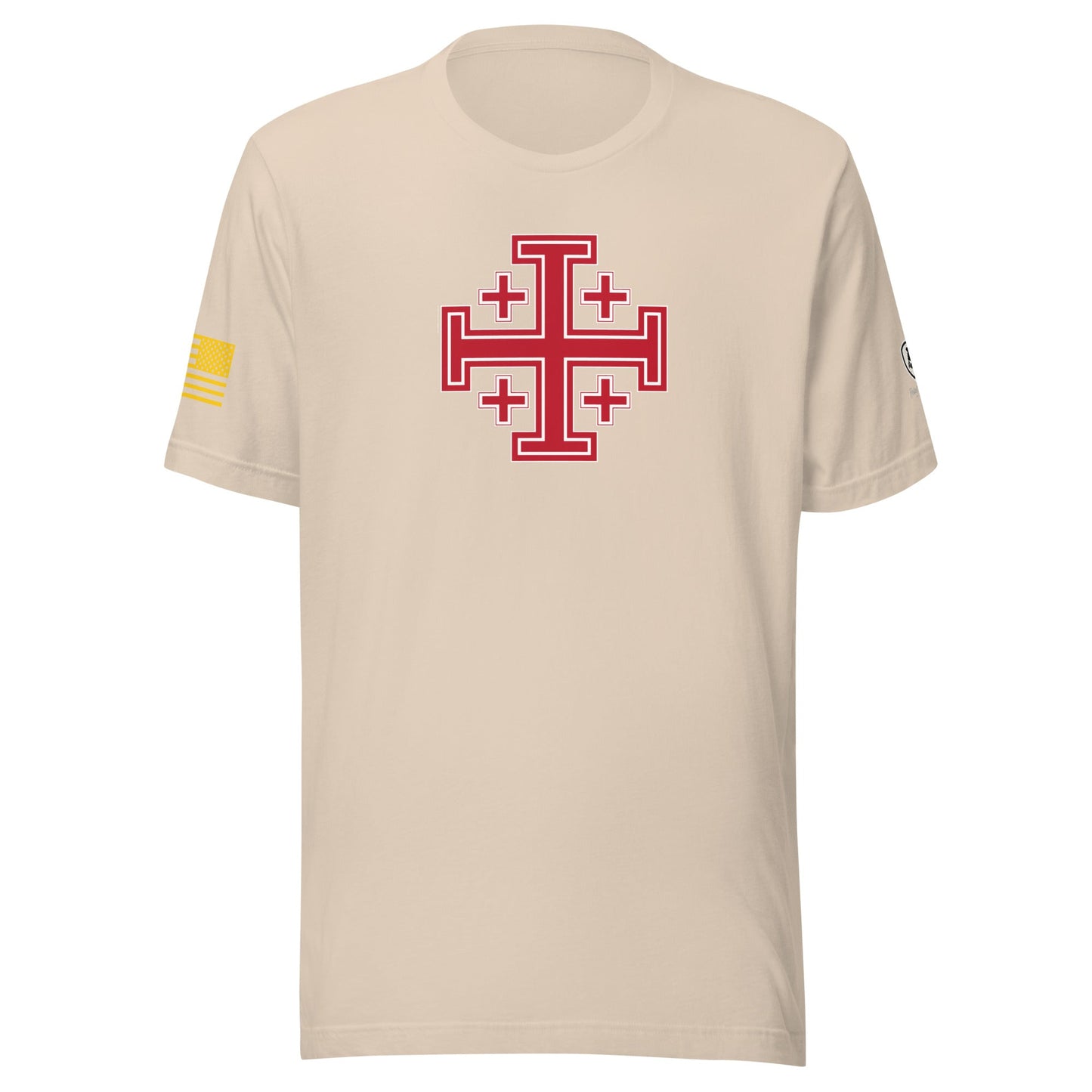 Jerusalem Cross T-Shirt - Faith - Based Tee - Rebel Park USA