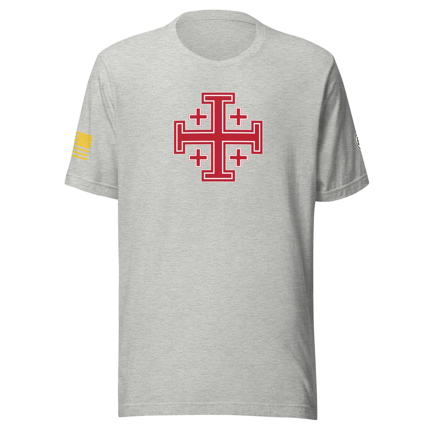 Jerusalem Cross T-Shirt - Faith - Based Tee - Rebel Park USA