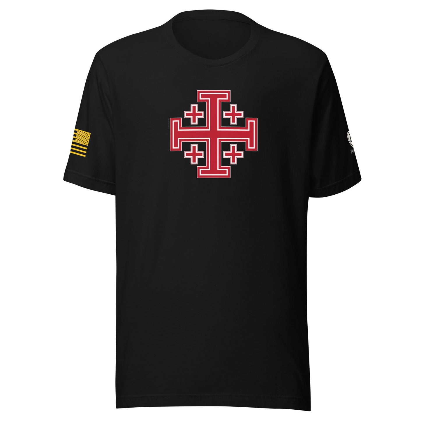 Jerusalem Cross T-Shirt - Faith - Based Tee - Rebel Park USA