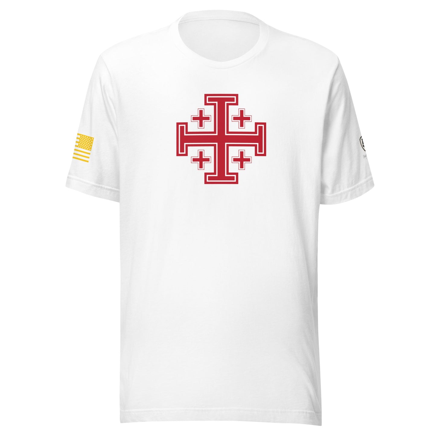 Jerusalem Cross T-Shirt - Faith - Based Tee - Rebel Park USA