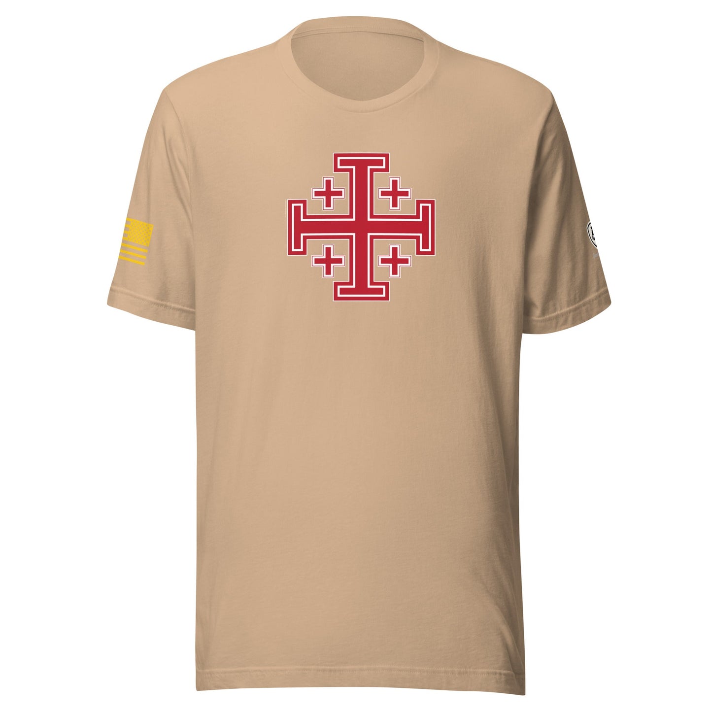 Jerusalem Cross T-Shirt - Faith - Based Tee - Rebel Park USA