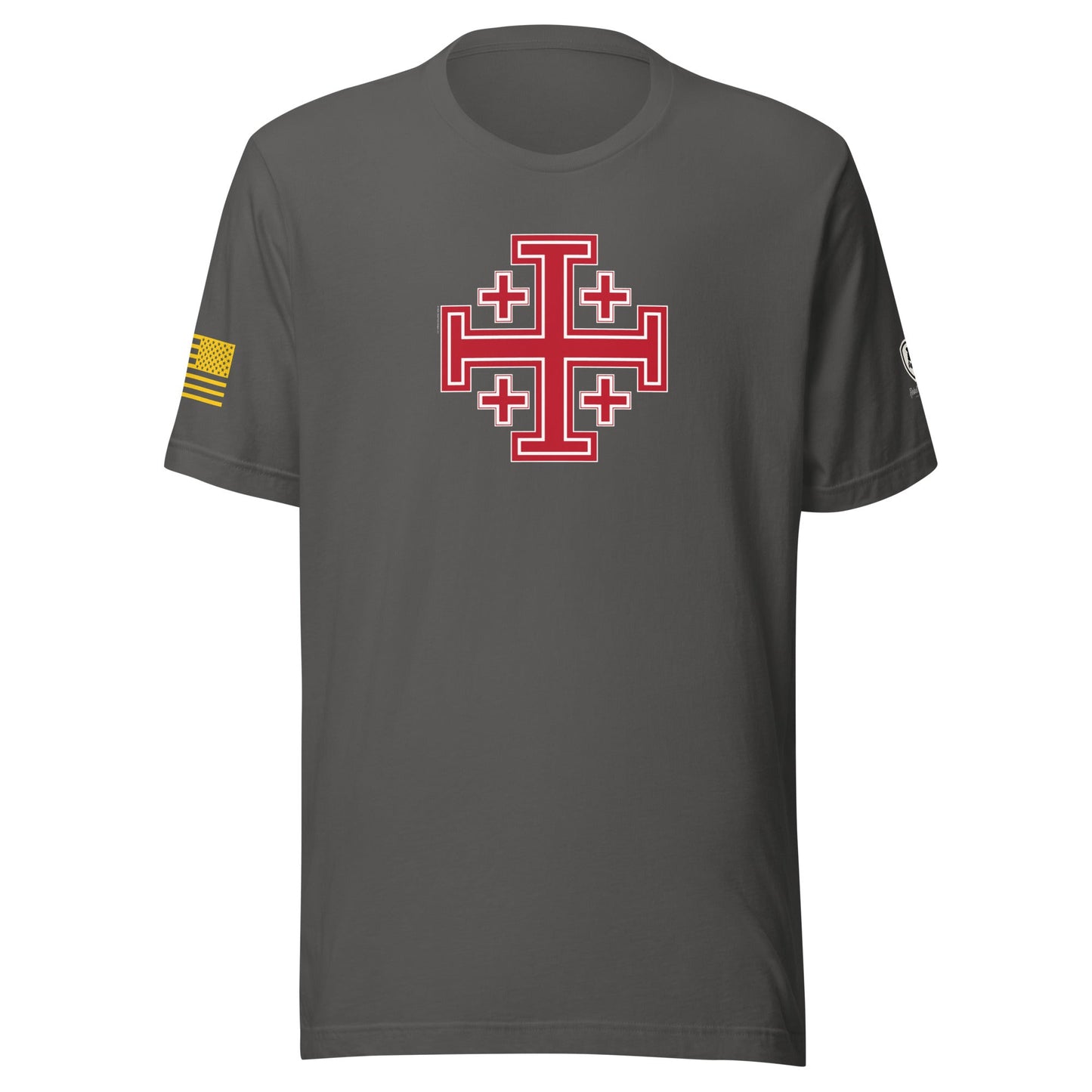 Jerusalem Cross T-Shirt - Faith - Based Tee - Rebel Park USA