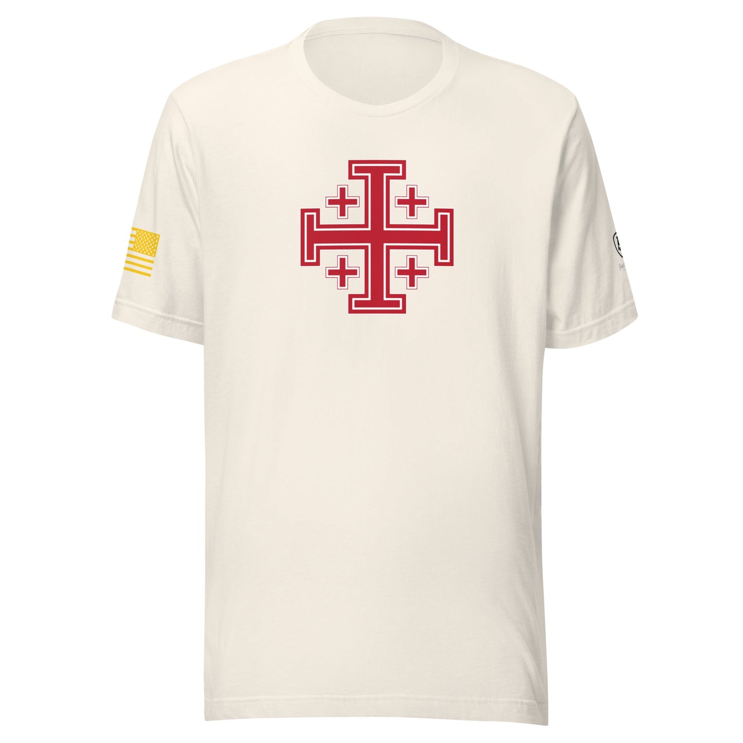 Jerusalem Cross T-Shirt - Faith - Based Tee - Rebel Park USA