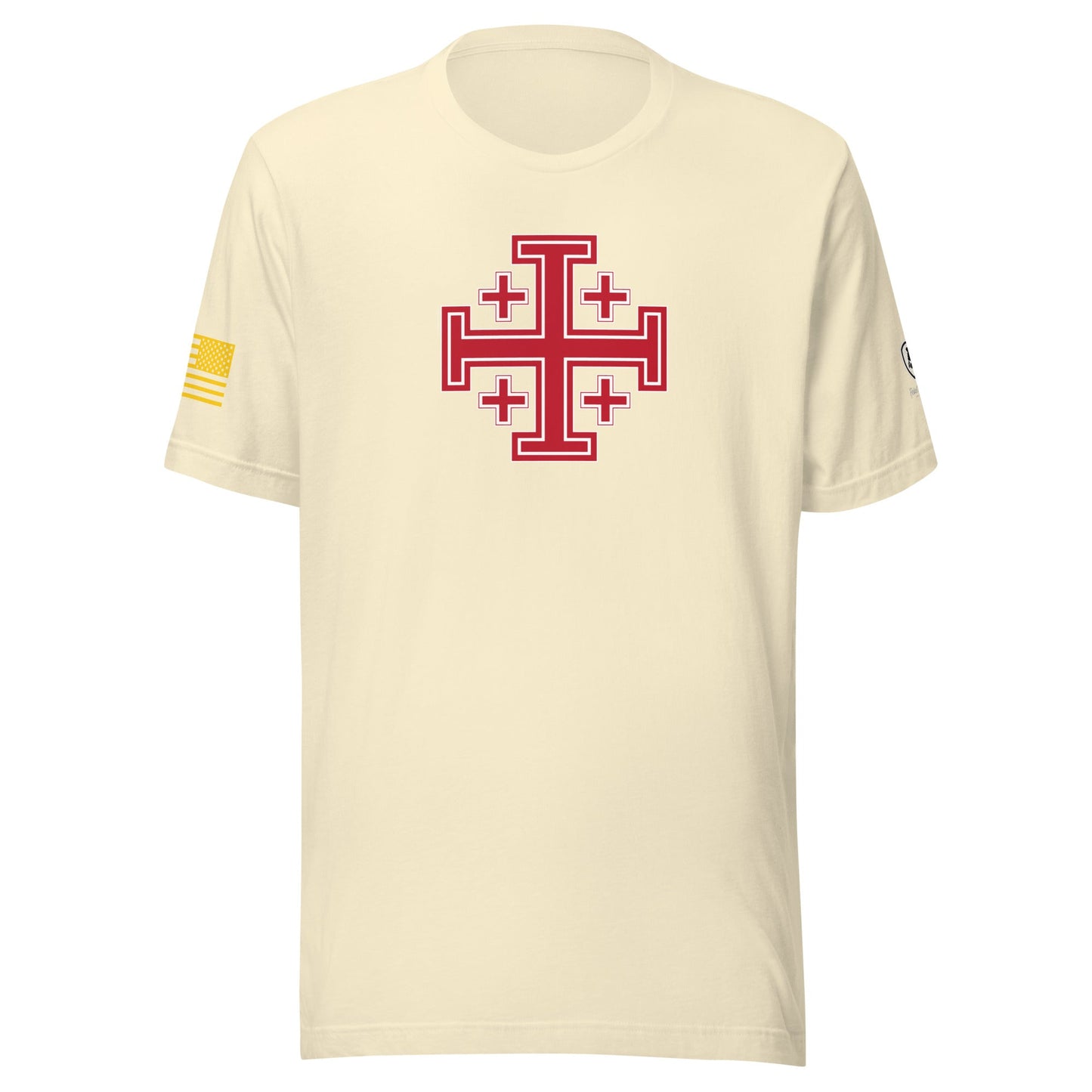 Jerusalem Cross T-Shirt - Faith - Based Tee - Rebel Park USA