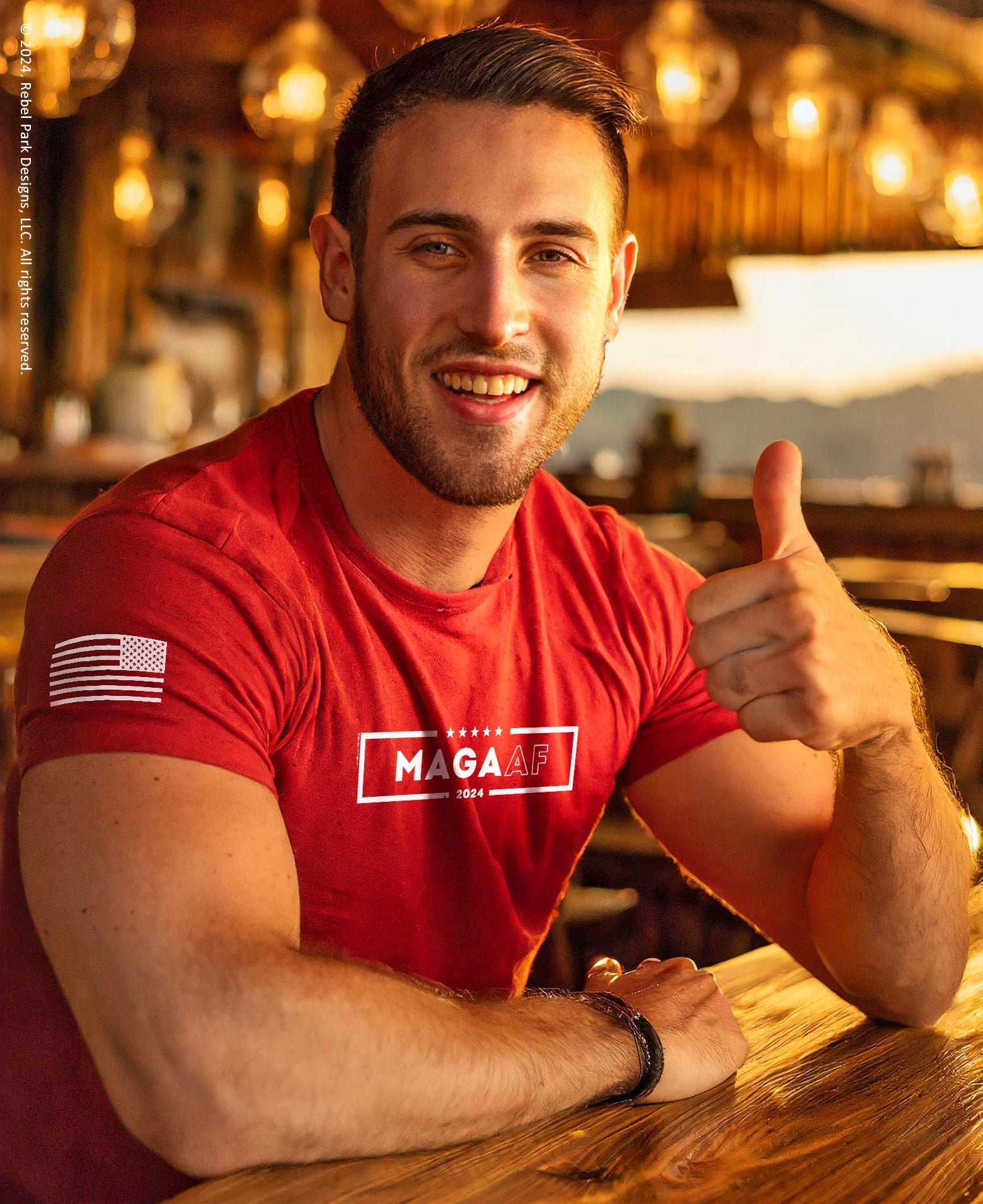 MAGA AF T-Shirt – Trump Supporter Tee – America - First Shirt for Men - Rebel Park USA